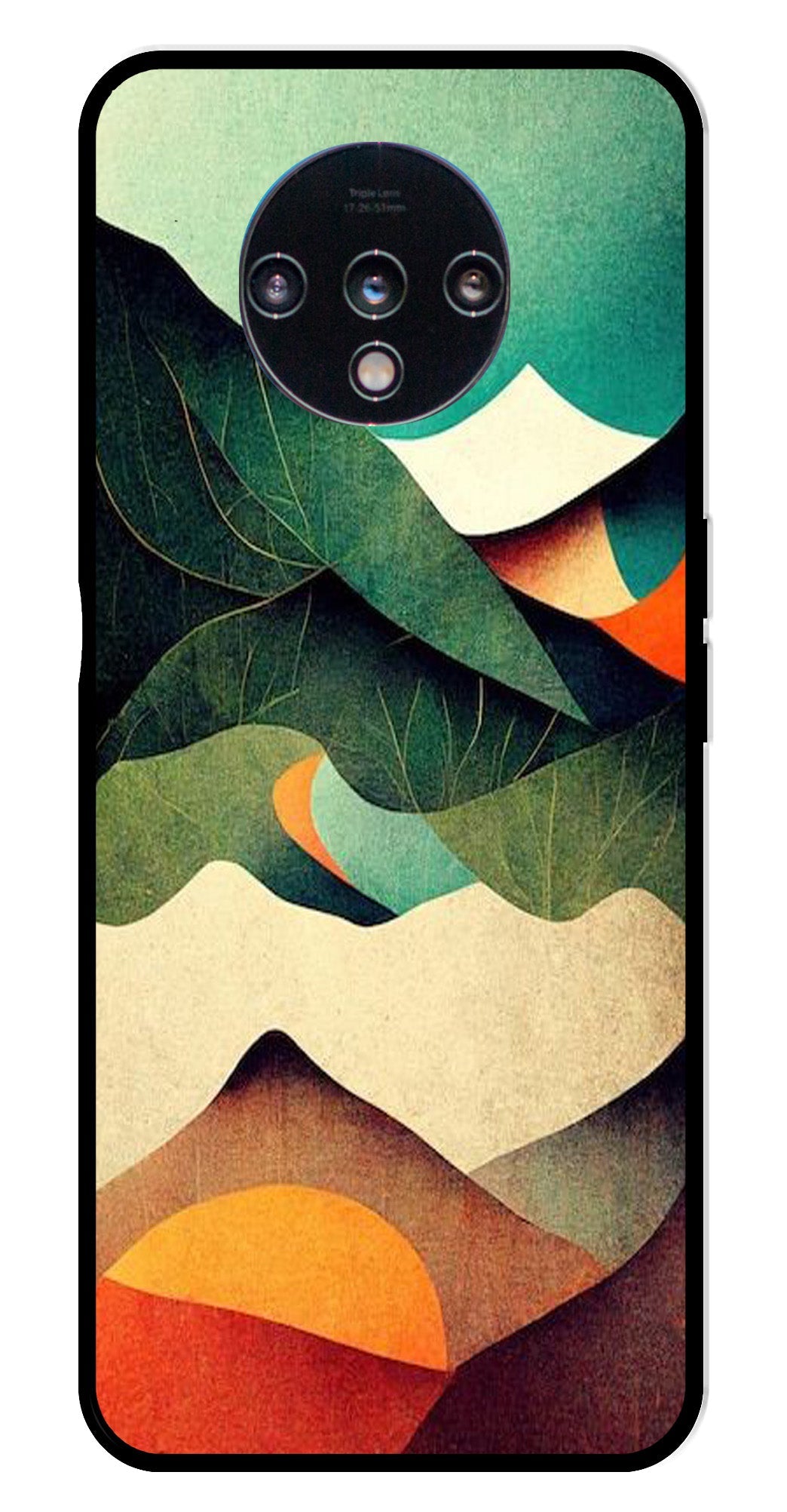 MultiColor Pattern Metal Mobile Case for OnePlus 7T MultiColor Pattern Metal Mobile Case for OnePlus 7T