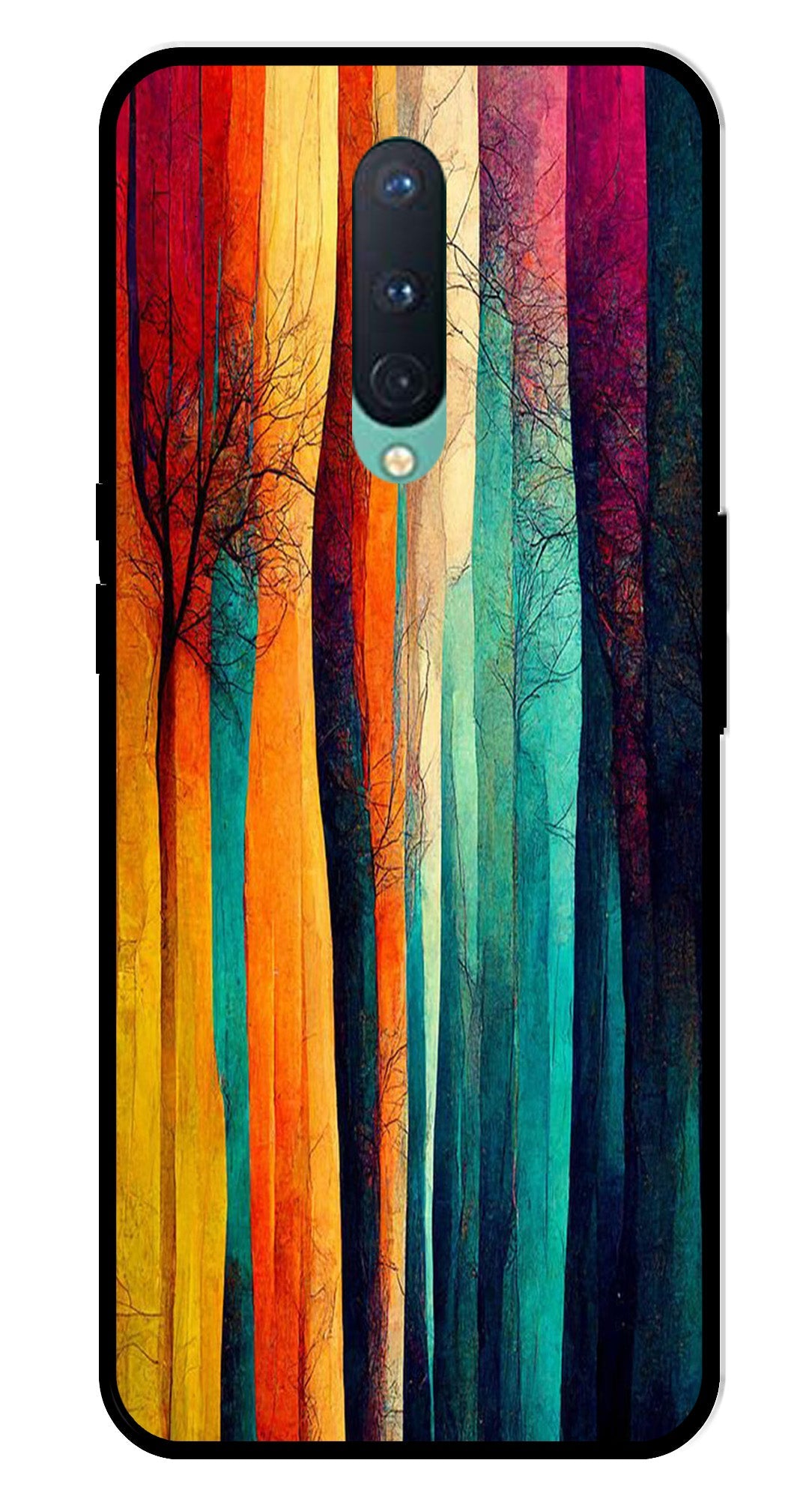 Modern Art Colorful Metal Mobile Case for OnePlus 8 Modern Art Colorful Metal Mobile Case for OnePlus 8