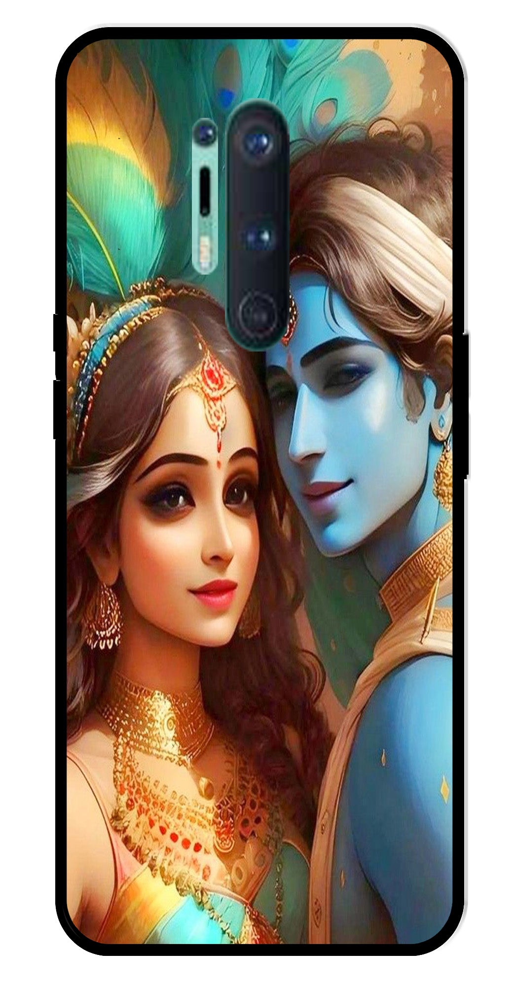 Lord Radha Krishna Metal Mobile Case for OnePlus 8 Pro Lord Radha Krishna Metal Mobile Case for OnePlus 8 Pro