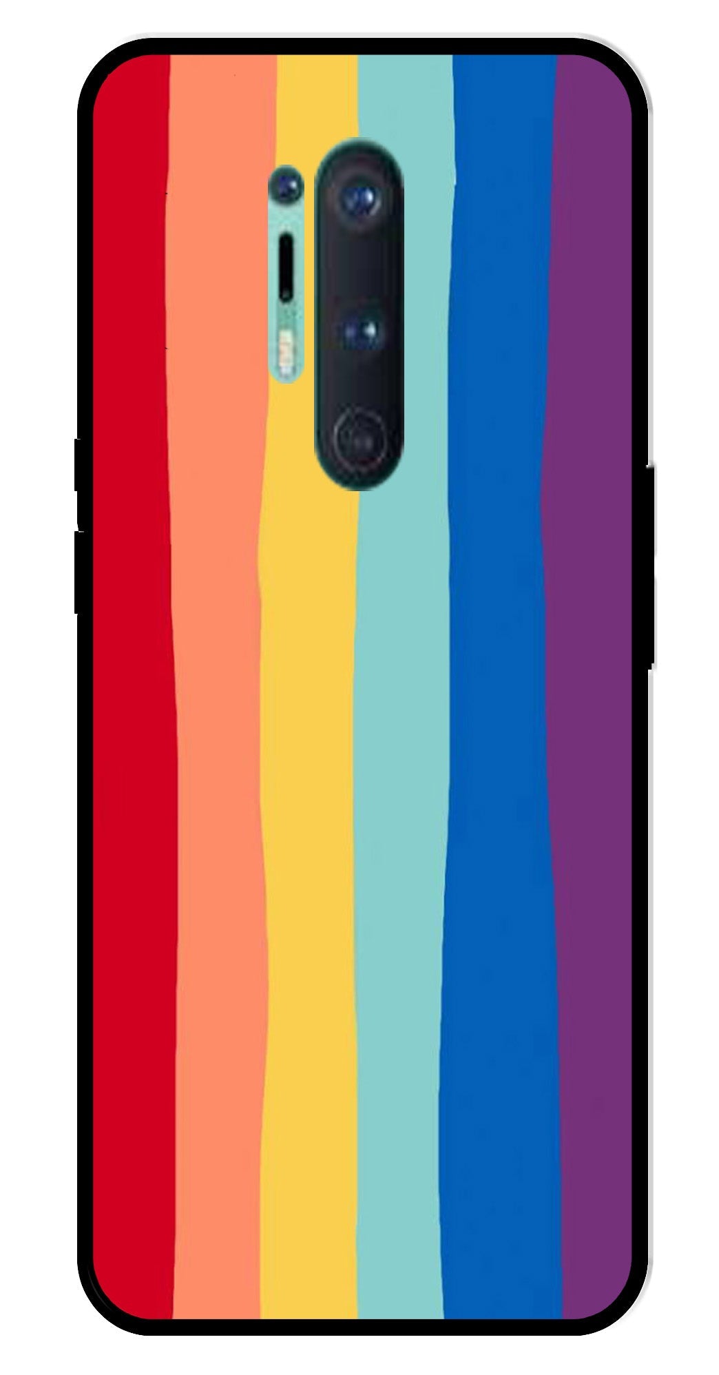 Rainbow MultiColor Metal Mobile Case for OnePlus 8 Pro Rainbow MultiColor Metal Mobile Case for OnePlus 8 Pro