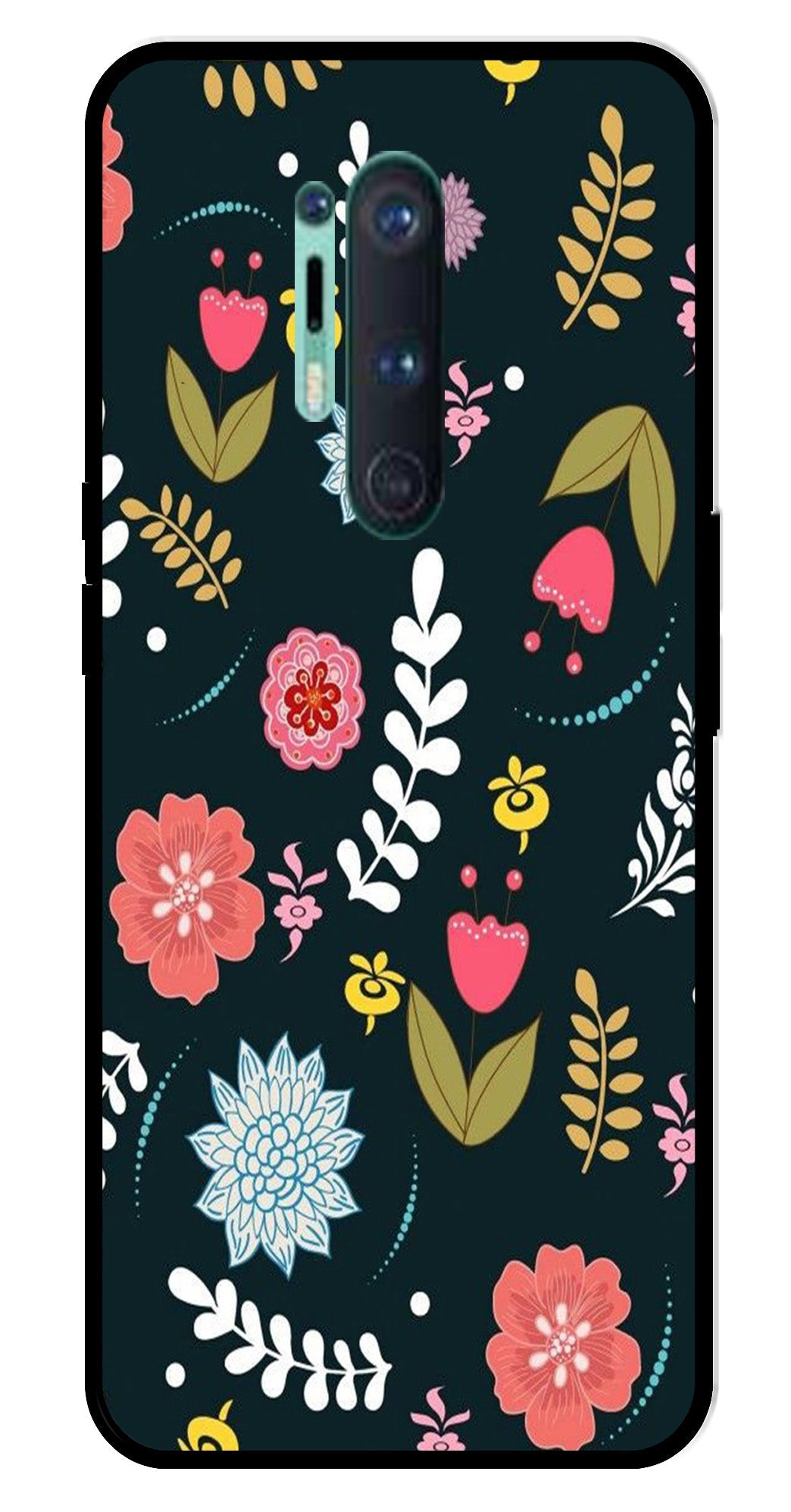 Floral Pattern2 Metal Mobile Case for OnePlus 8 Pro Floral Pattern2 Metal Mobile Case for OnePlus 8 Pro
