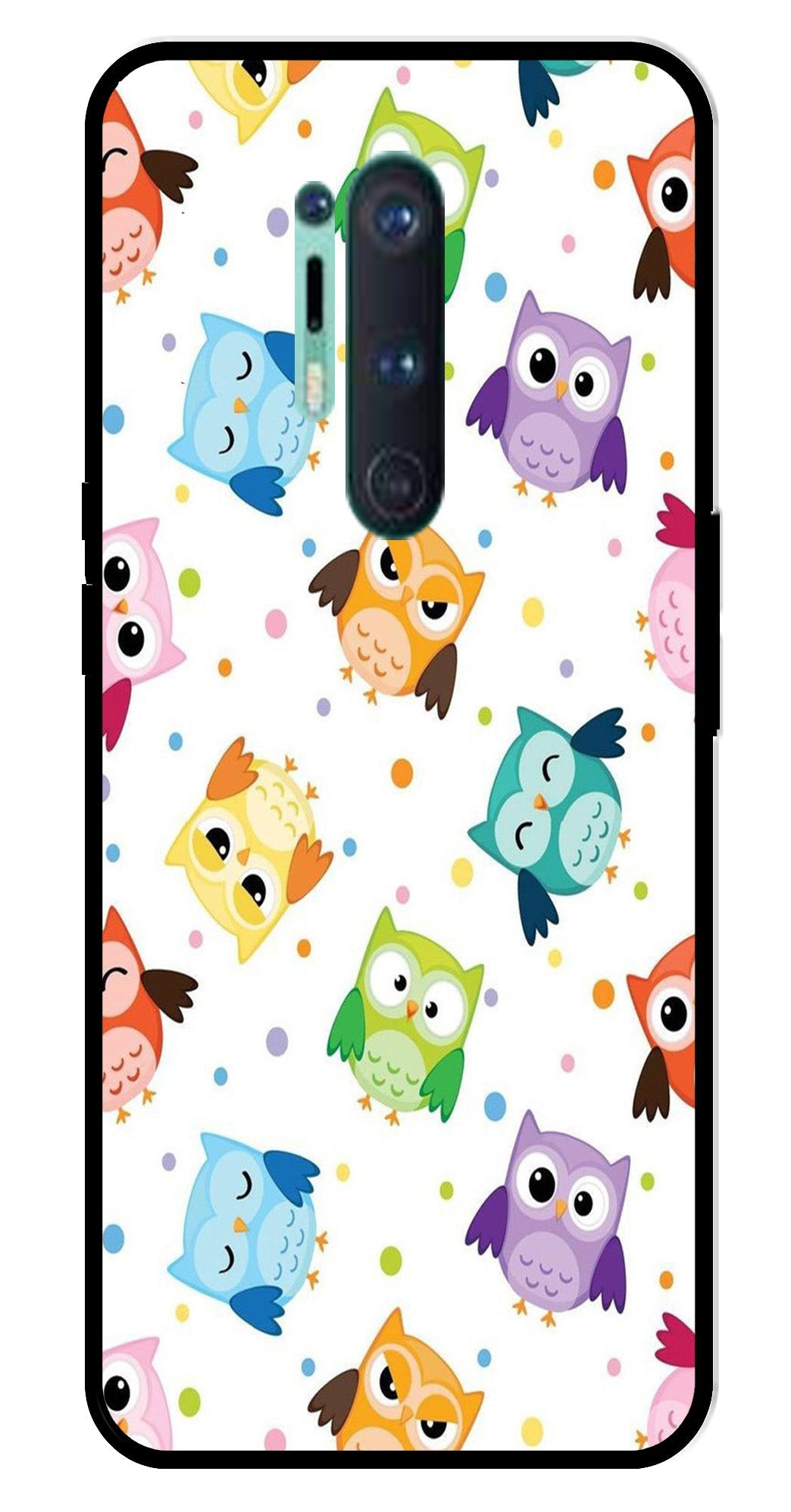 Owls Pattern Metal Mobile Case for OnePlus 8 Pro Owls Pattern Metal Mobile Case for OnePlus 8 Pro
