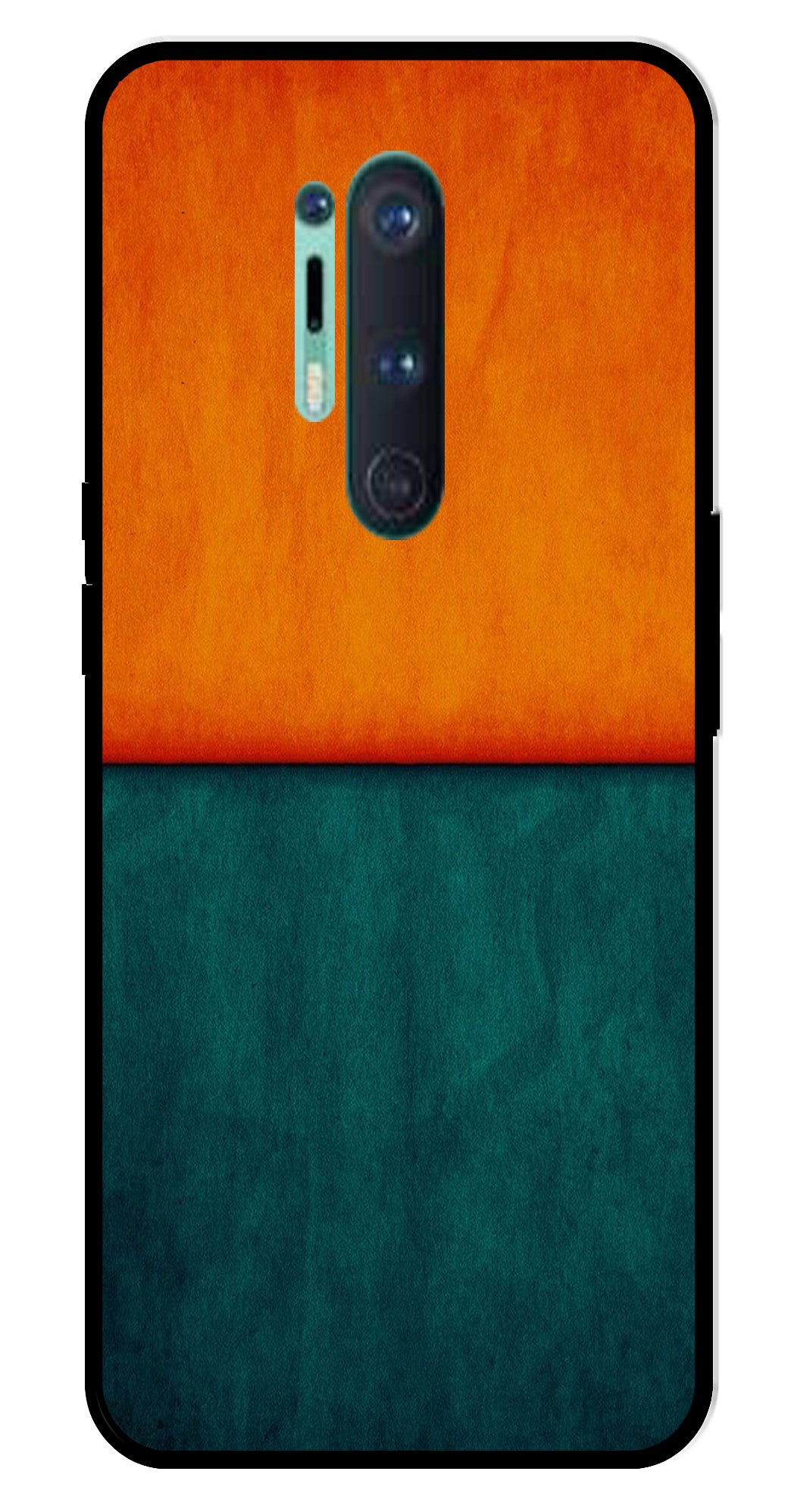 Orange Green Pattern Metal Mobile Case for OnePlus 8 Pro Orange Green Pattern Metal Mobile Case for OnePlus 8 Pro