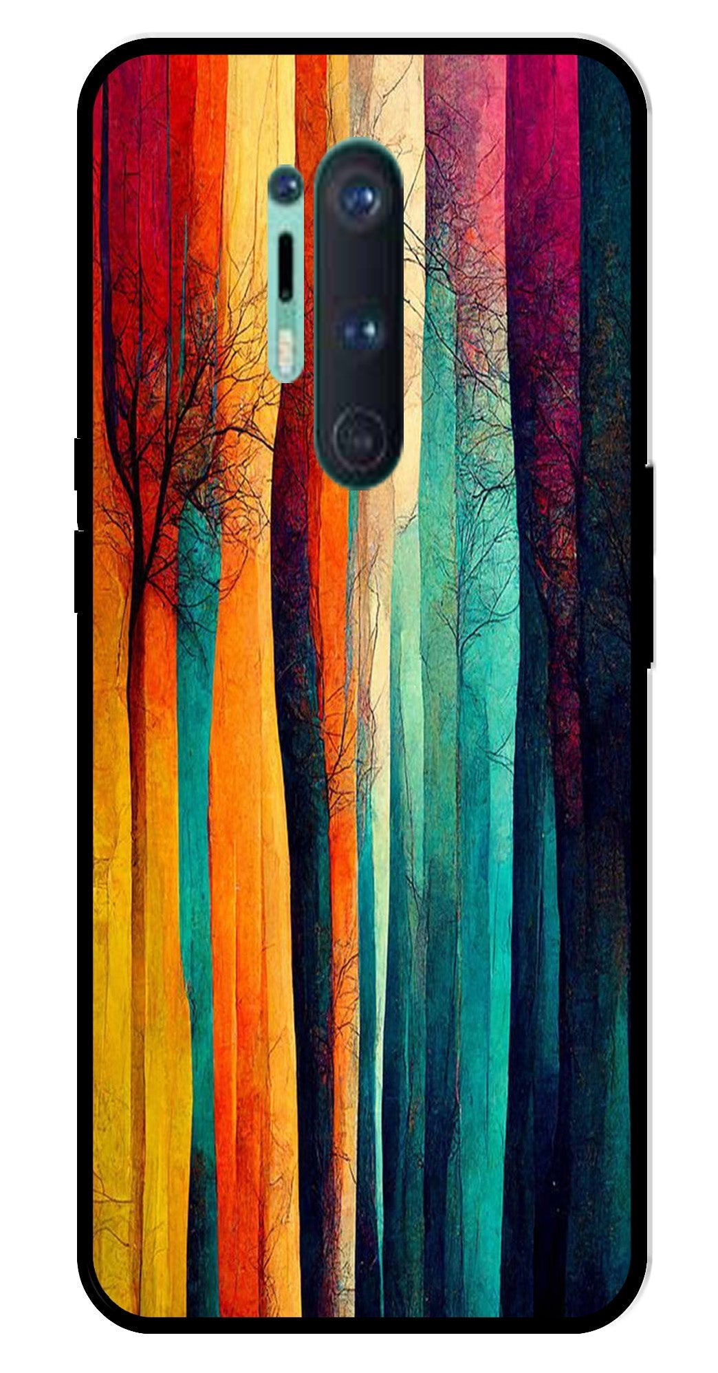 Modern Art Colorful Metal Mobile Case for OnePlus 8 Pro Modern Art Colorful Metal Mobile Case for OnePlus 8 Pro