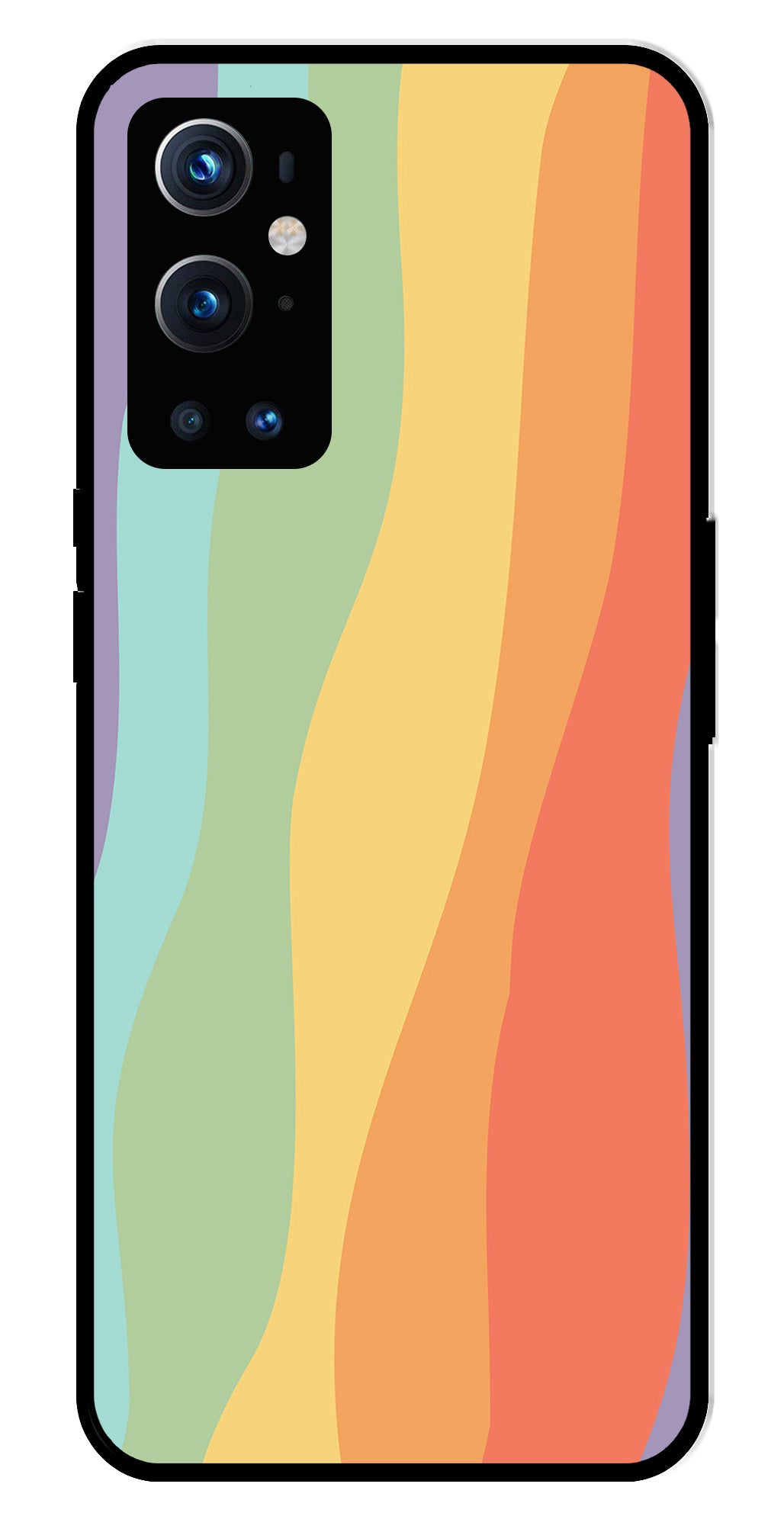 Muted Rainbow Metal Mobile Case for OnePlus 9 Pro Muted Rainbow Metal Mobile Case for OnePlus 9 Pro