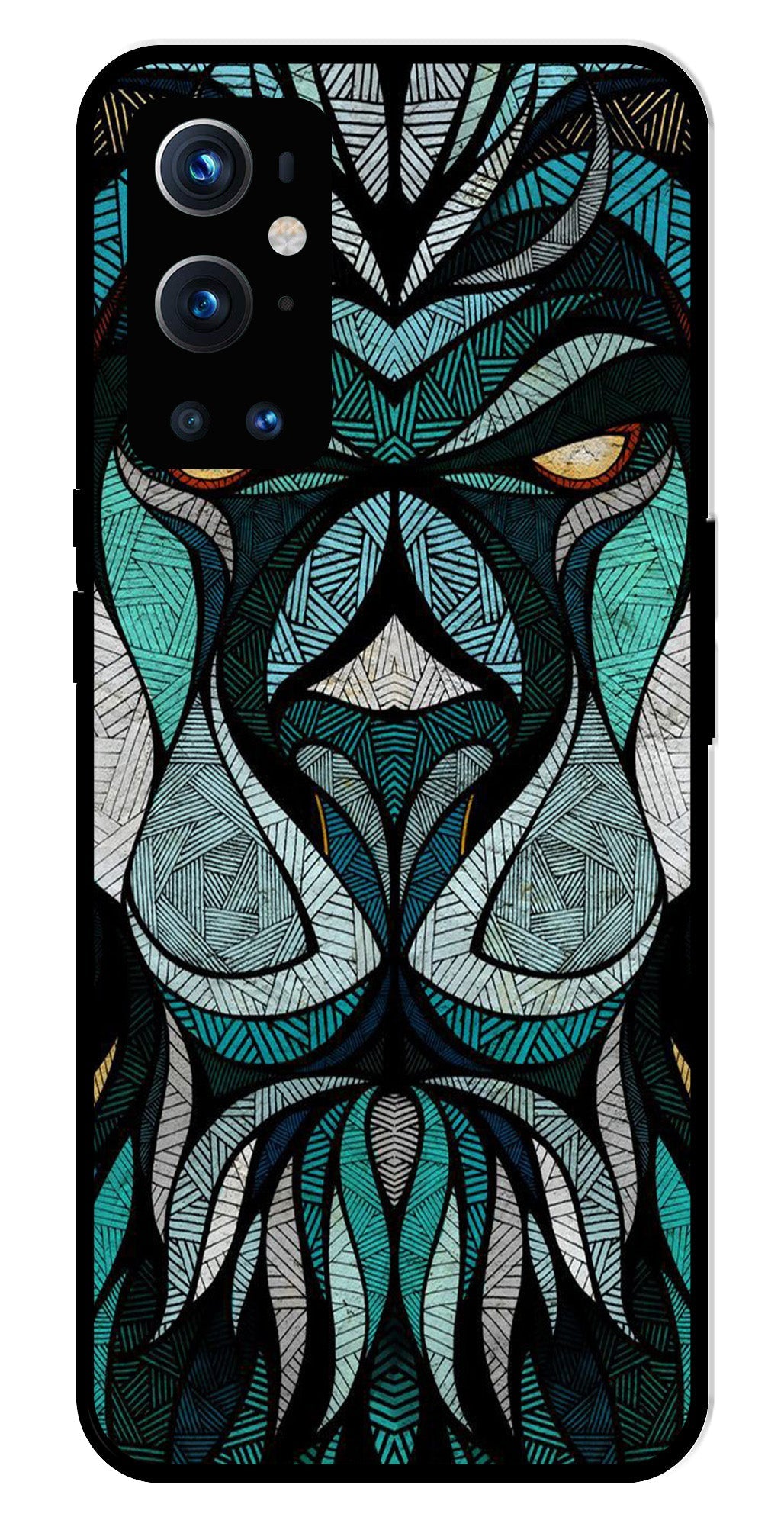 Lion Pattern Metal Mobile Case for OnePlus 9 Pro Lion Pattern Metal Mobile Case for OnePlus 9 Pro
