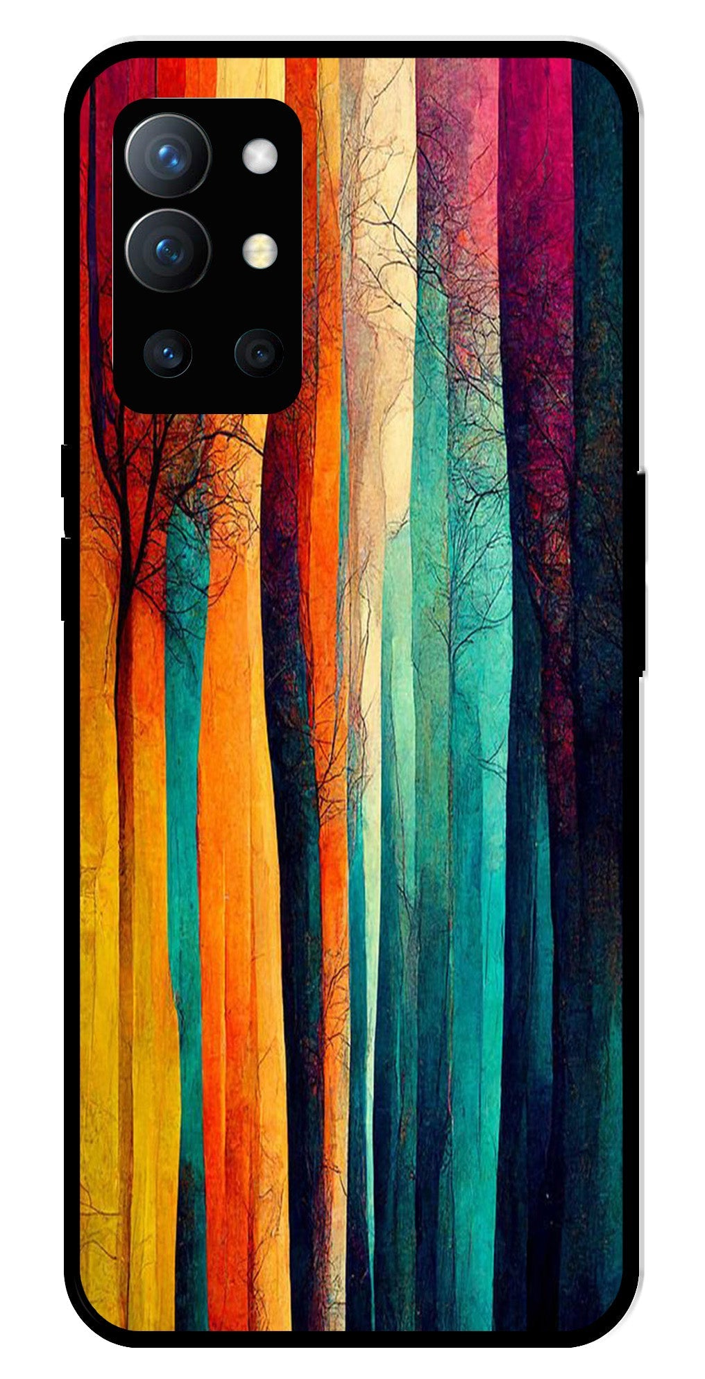 Modern Art Colorful Metal Mobile Case for OnePlus 9R Modern Art Colorful Metal Mobile Case for OnePlus 9R