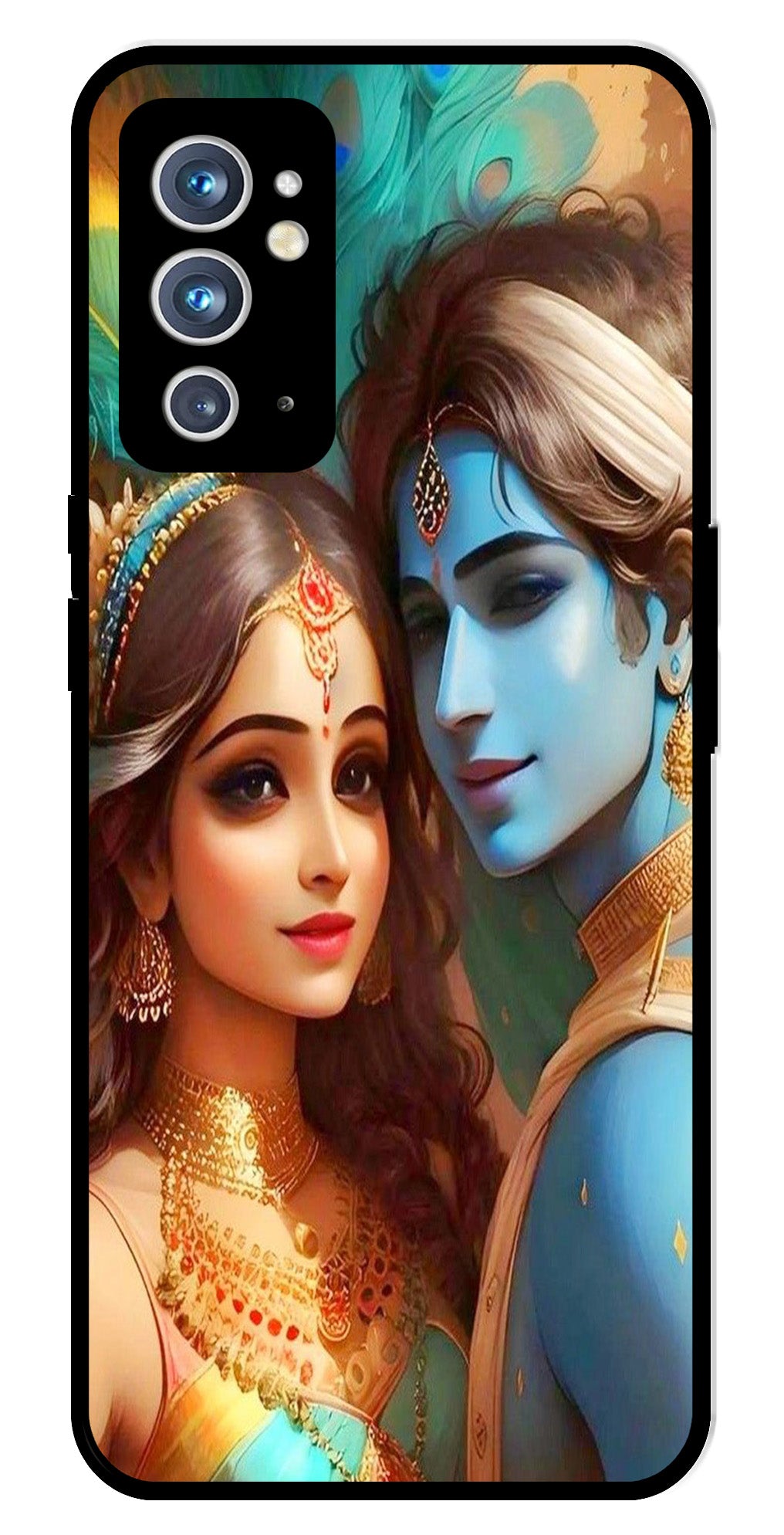 Lord Radha Krishna Metal Mobile Case for OnePlus 9RT Lord Radha Krishna Metal Mobile Case for OnePlus 9RT