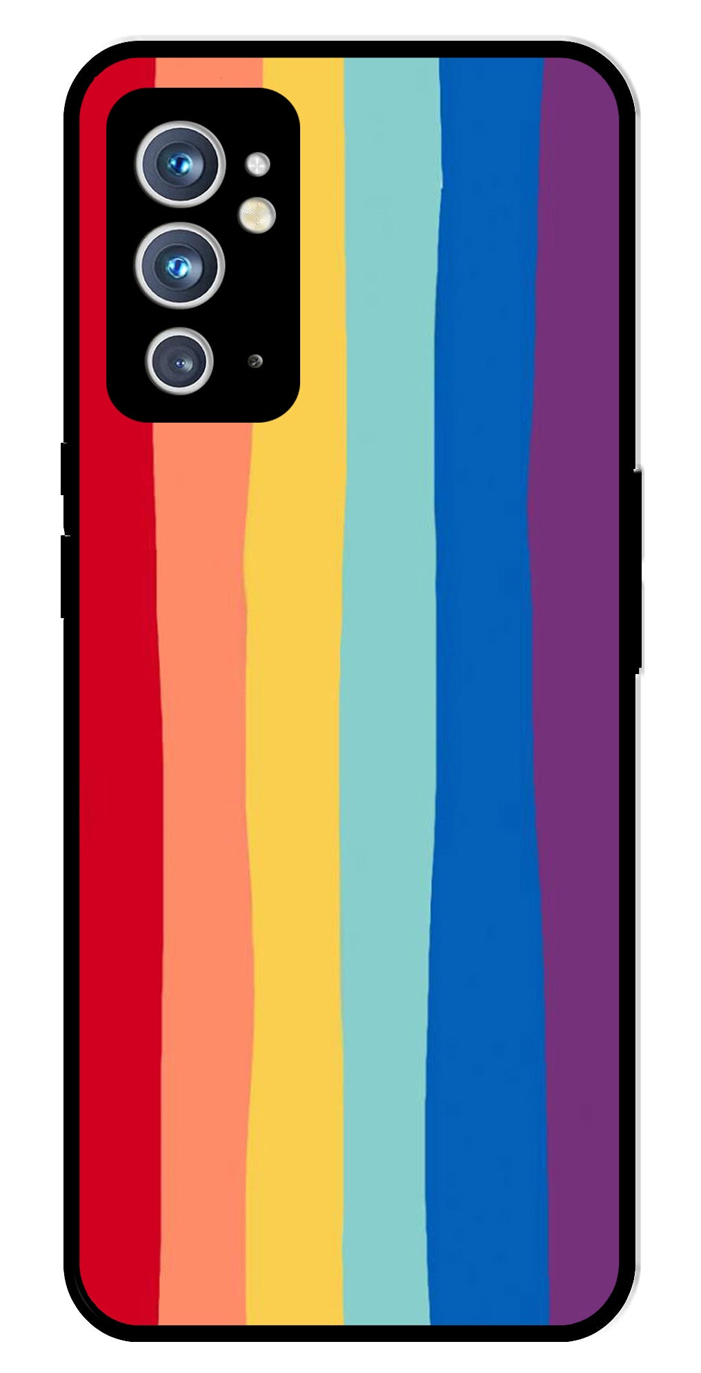 Rainbow MultiColor Metal Mobile Case for OnePlus 9RT Rainbow MultiColor Metal Mobile Case for OnePlus 9RT