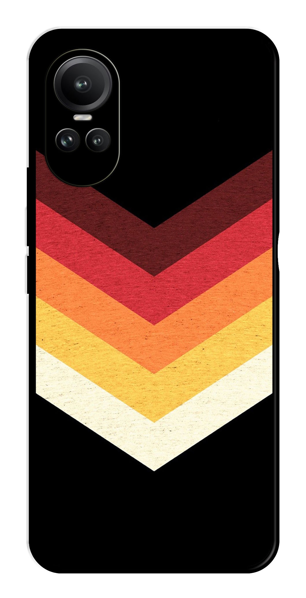 MultiColor Arrow Metal Mobile Case for Oppo Reno 10 Pro 5G MultiColor Arrow Metal Mobile Case for Oppo Reno 10 Pro 5G (Design No -04)