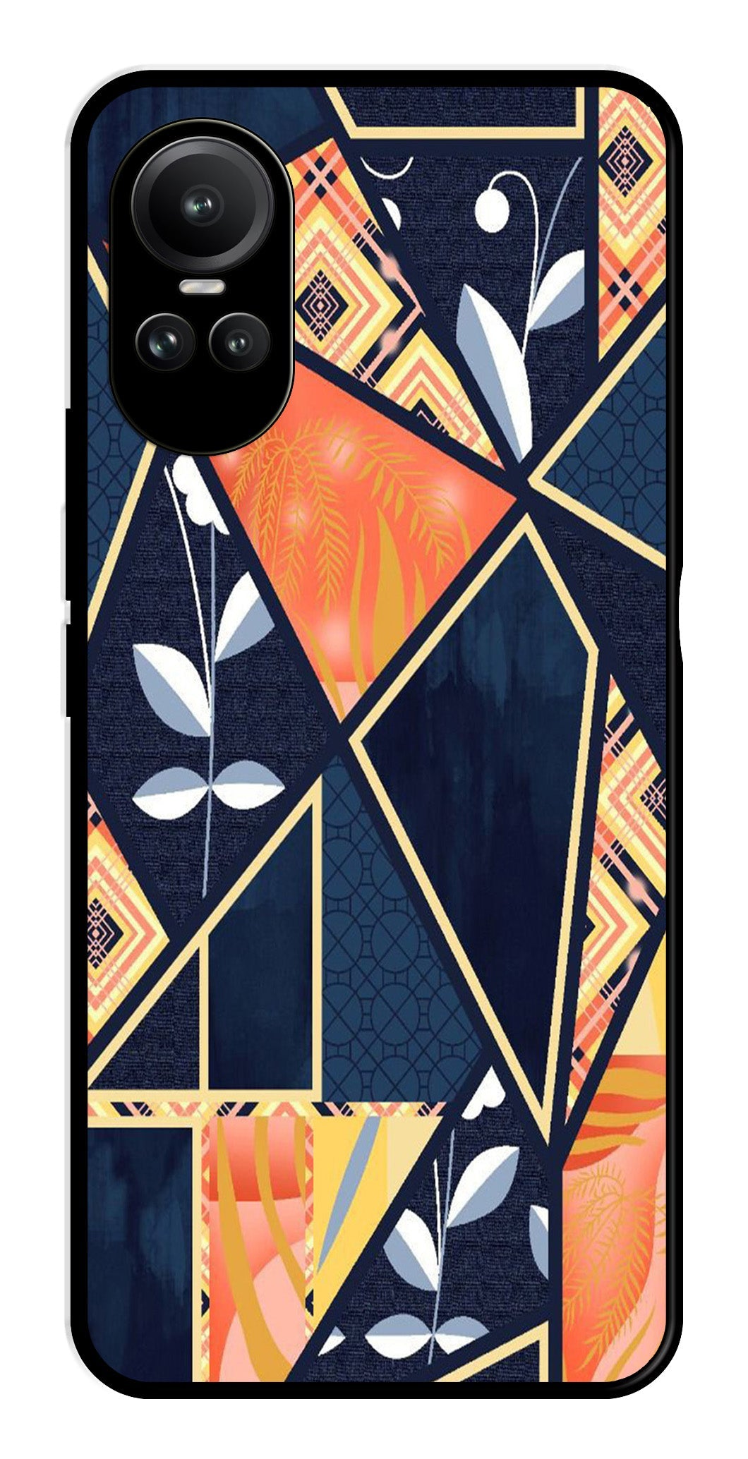 Marble Design Metal Mobile Case for Oppo Reno 10 Pro 5G Marble Design Metal Mobile Case for Oppo Reno 10 Pro 5G (Design No -07)