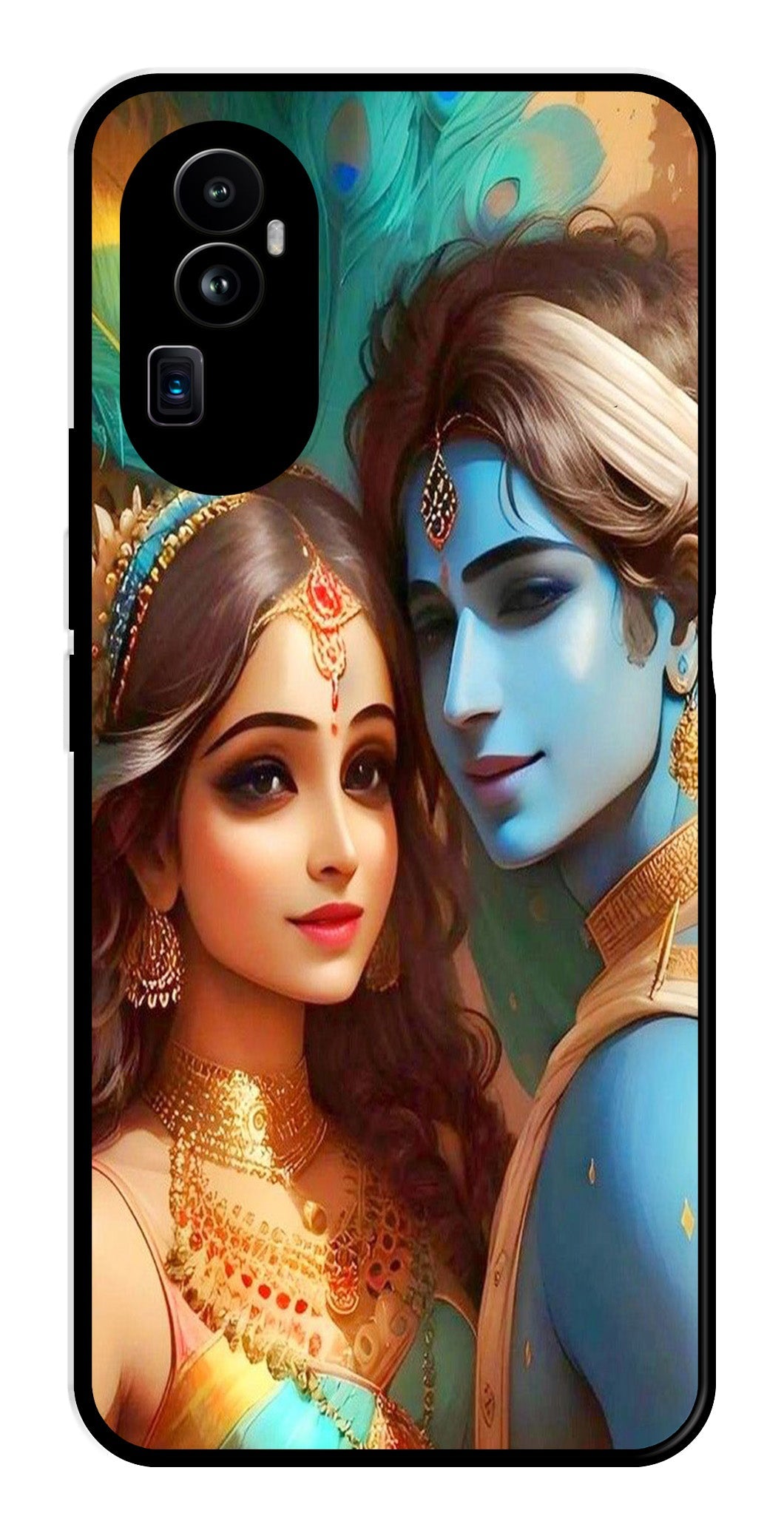 Lord Radha Krishna Metal Mobile Case for Oppo Reno 10 Pro Plus 5G Lord Radha Krishna Metal Mobile Case for Oppo Reno 10 Pro Plus 5G (Design No -01)