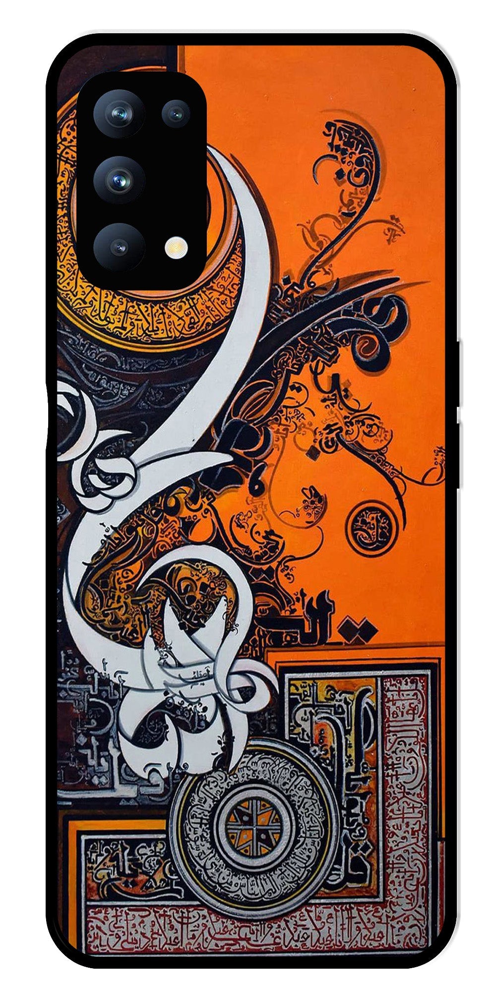Qalander Art Metal Mobile Case for Oppo Reno 5 Pro 5G Qalander Art Metal Mobile Case for Oppo Reno 5 Pro 5G (Design No -16)