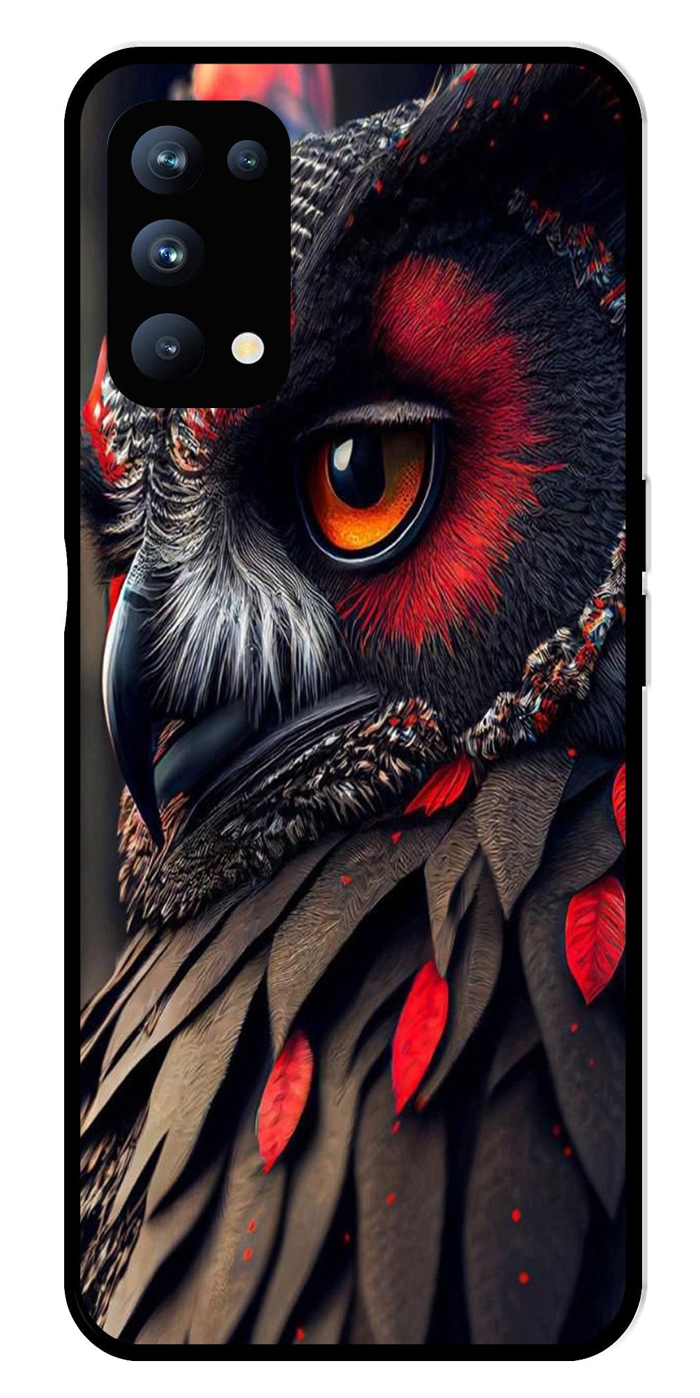 Owl Design Metal Mobile Case for Oppo Reno 5 Pro 5G Owl Design Metal Mobile Case for Oppo Reno 5 Pro 5G (Design No -26)