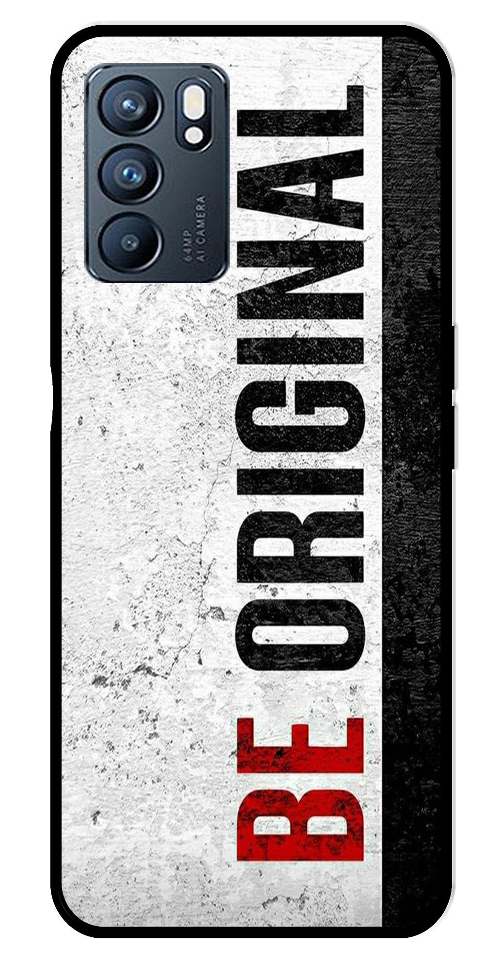 Be Original Metal Mobile Case for Oppo Reno 6 5G Be Original Metal Mobile Case for Oppo Reno 6 5G (Design No -38)