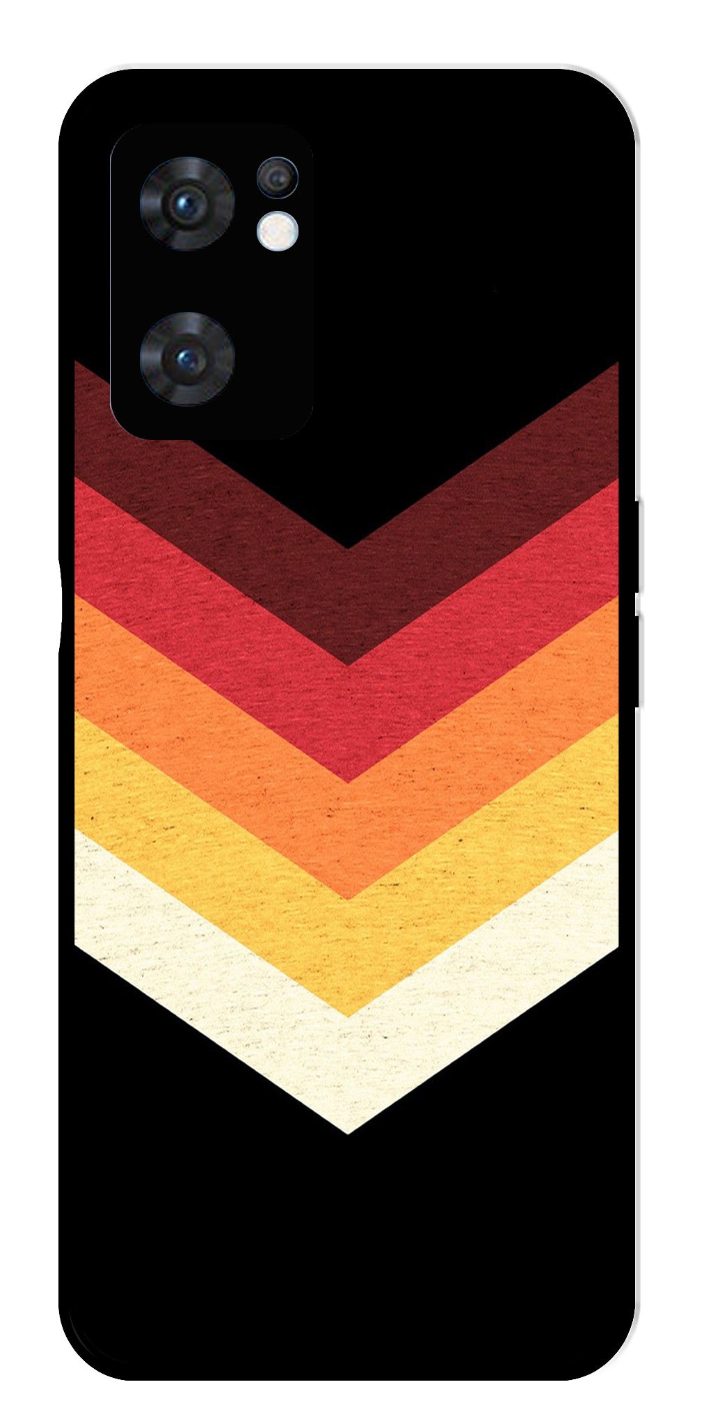 MultiColor Arrow Metal Mobile Case for Oppo Reno 7 5G MultiColor Arrow Metal Mobile Case for Oppo Reno 7 5G (Design No -04)