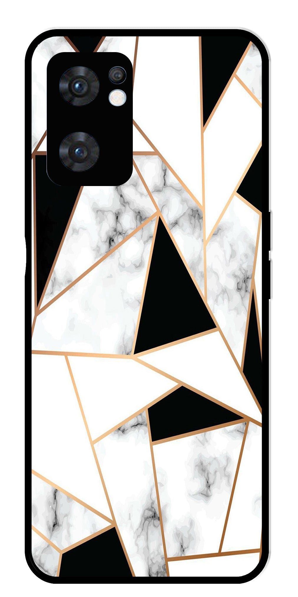 Marble Design2 Metal Mobile Case for Oppo Reno 7 5G Marble Design2 Metal Mobile Case for Oppo Reno 7 5G (Design No -08)
