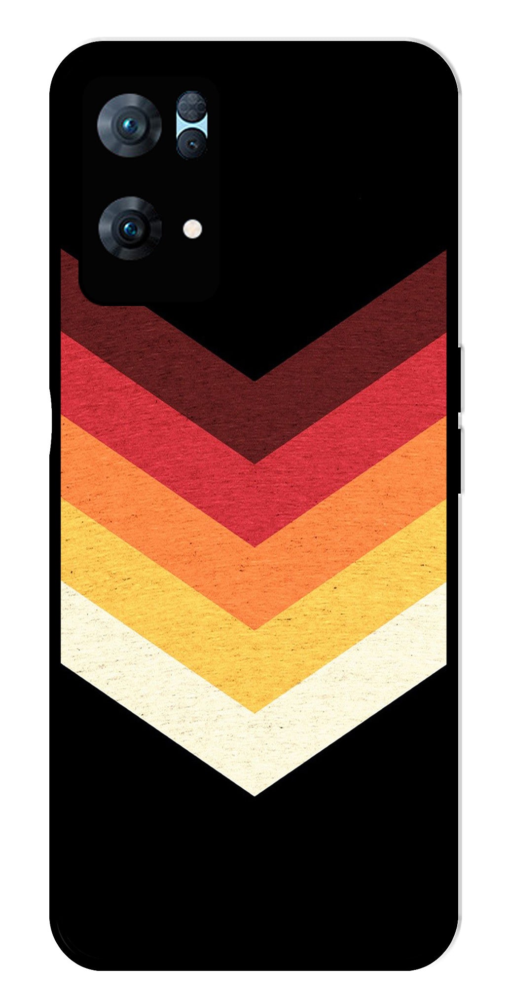 MultiColor Arrow Metal Mobile Case for Oppo Reno 7 Pro 5G MultiColor Arrow Metal Mobile Case for Oppo Reno 7 Pro 5G (Design No -04)