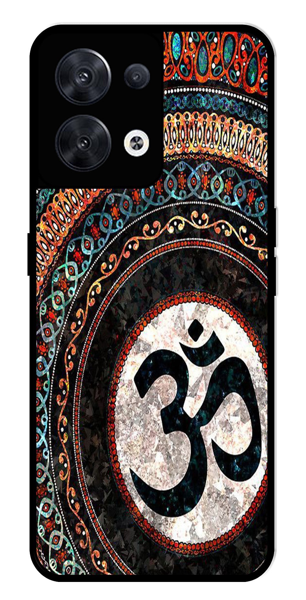 Oum Design Metal Mobile Case for Oppo Reno 8 5G Oum Design Metal Mobile Case for Oppo Reno 8 5G (Design No -15)