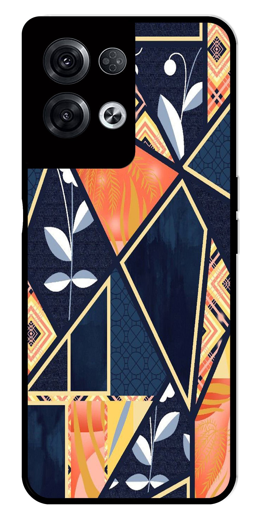 Marble Design Metal Mobile Case for Oppo Reno 8 Pro 5G Marble Design Metal Mobile Case for Oppo Reno 8 Pro 5G (Design No -07)