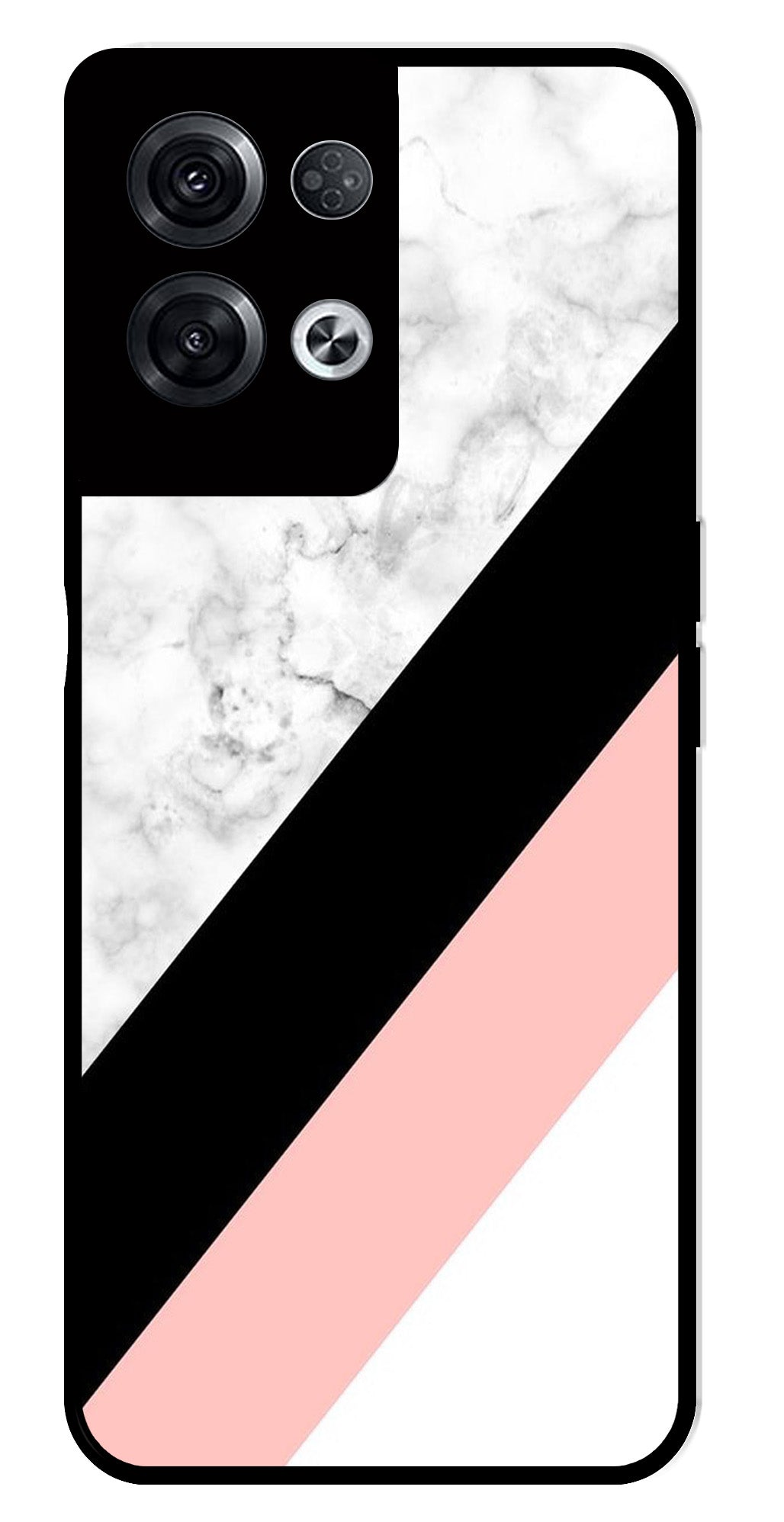Marble Design Metal Mobile Case for Oppo Reno 8 Pro 5G Marble Design Metal Mobile Case for Oppo Reno 8 Pro 5G (Design No -24)