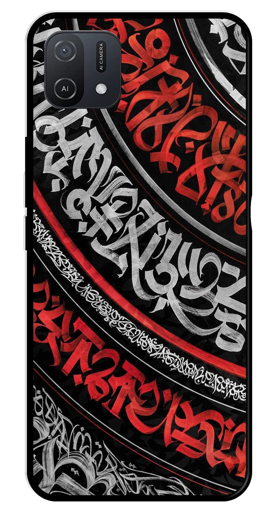 Qalander Art Metal Mobile Case for Oppo A16K (Design No -49)