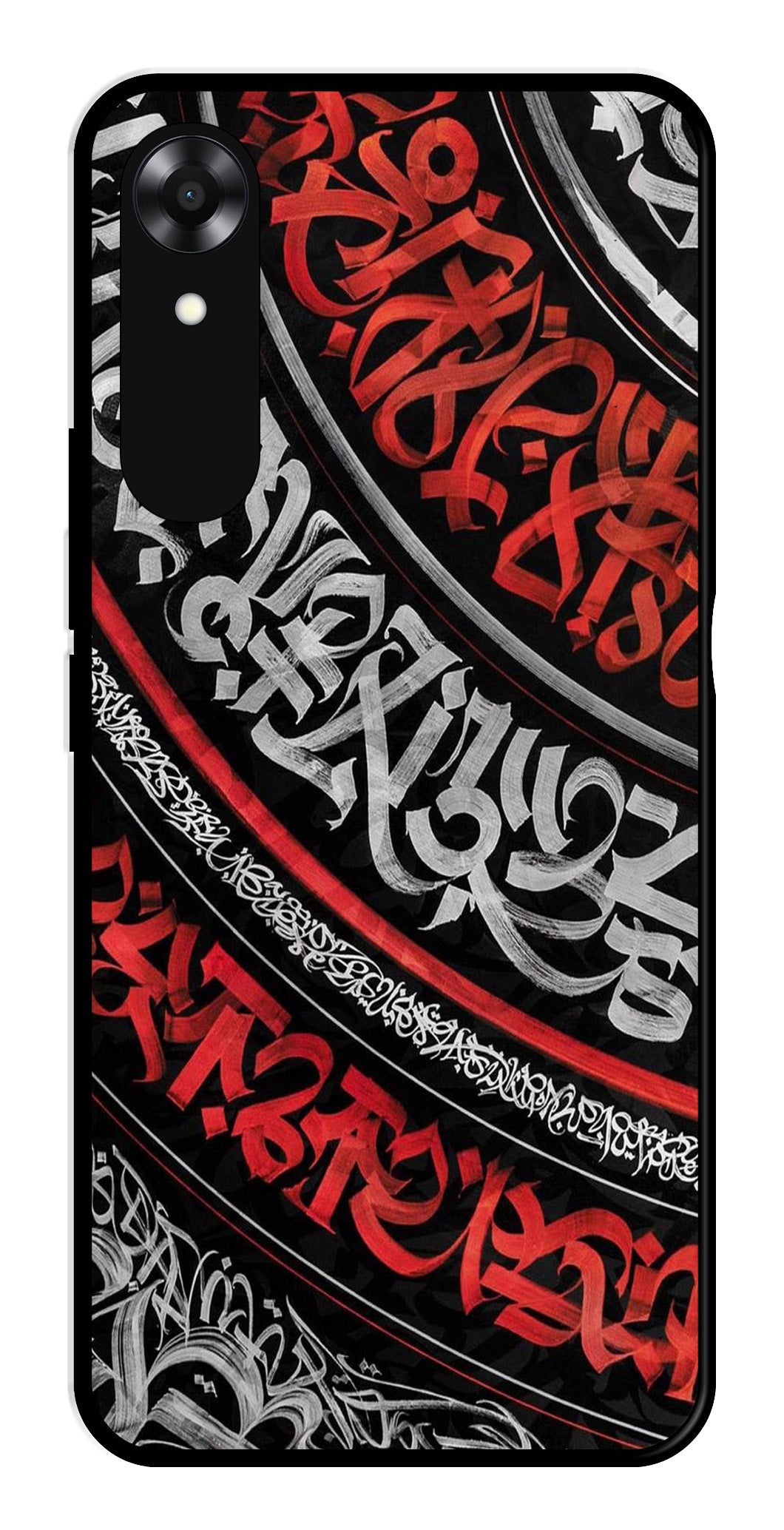 Qalander Art Metal Mobile Case for Oppo A17K (Design No -49)