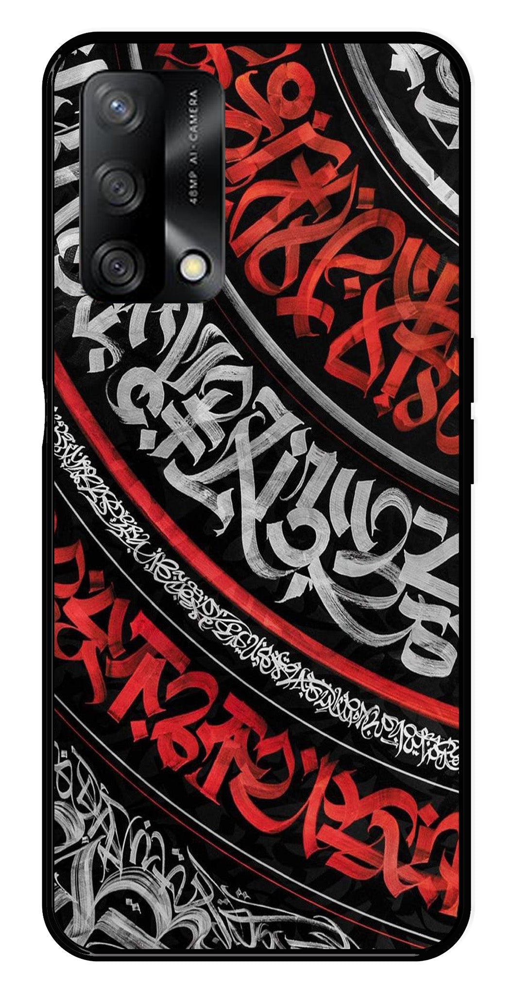 Qalander Art Metal Mobile Case for Oppo A54 5G (Design No -49)