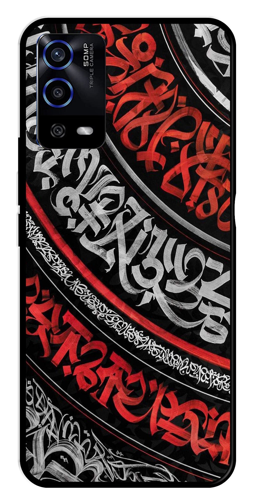 Qalander Art Metal Mobile Case for Oppo A53s (Design No -49)