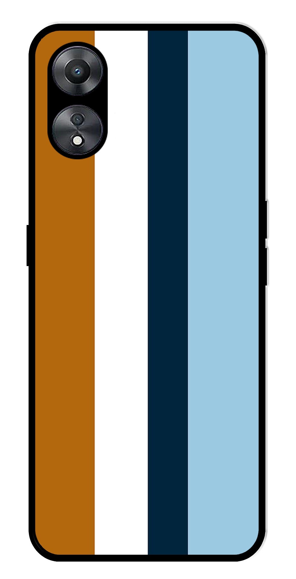 MultiColor Pattern Metal Mobile Case for Oppo A58 5G MultiColor Pattern Metal Mobile Case for Oppo A58 5G (Design No -17)