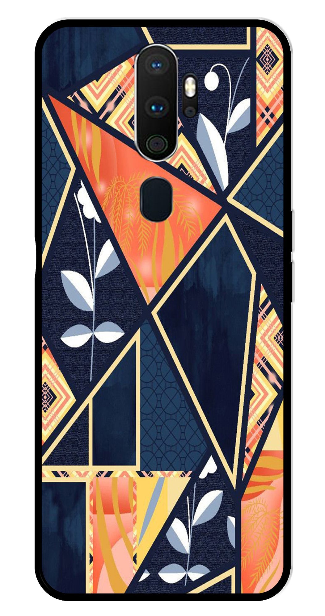 Marble Design Metal Mobile Case for Oppo A9 2020 Marble Design Metal Mobile Case for Oppo A9 2020 (Design No -07)