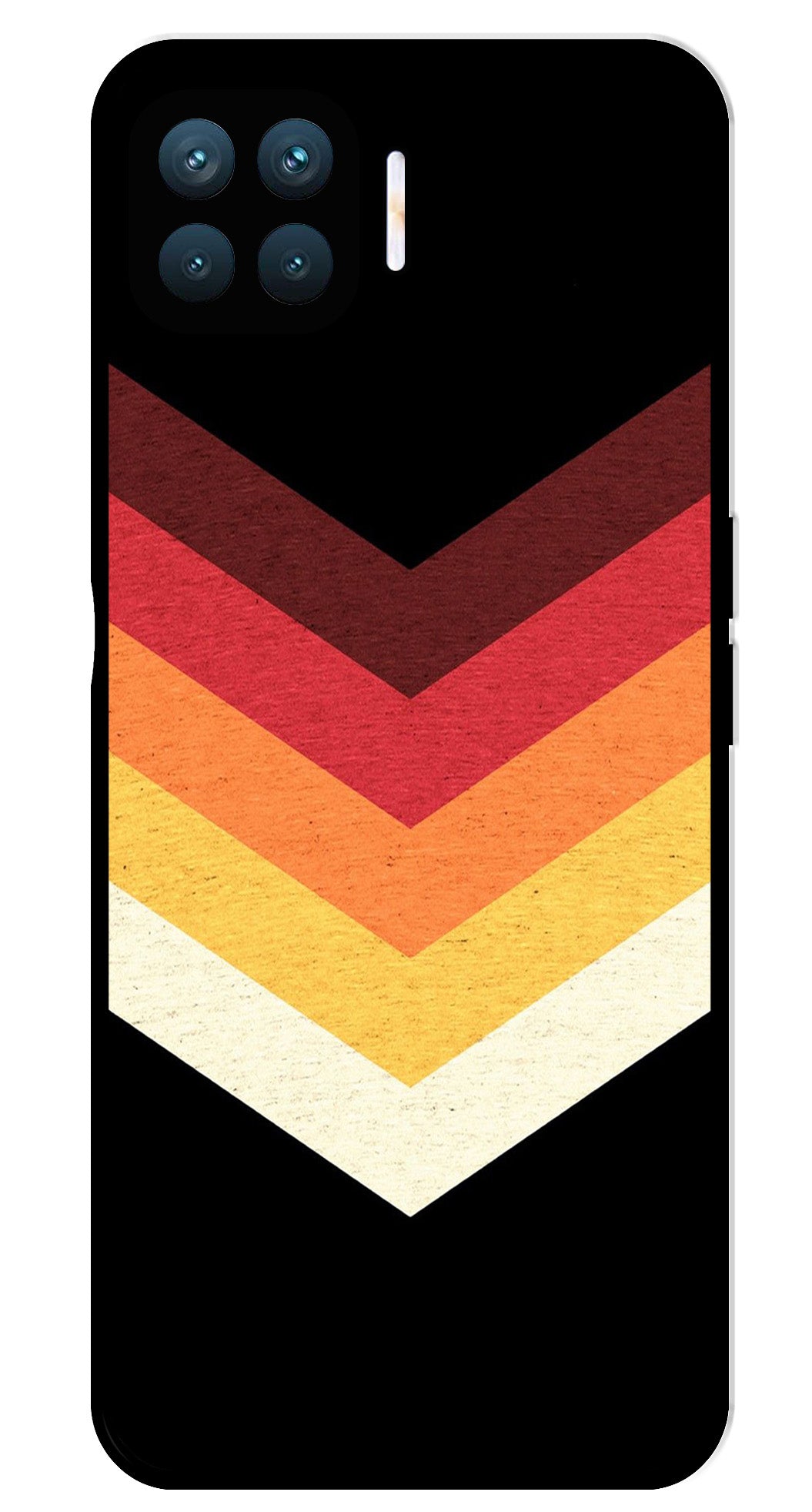 MultiColor Arrow Metal Mobile Case for Oppo F17 Pro MultiColor Arrow Metal Mobile Case for Oppo F17 Pro (Design No -04)