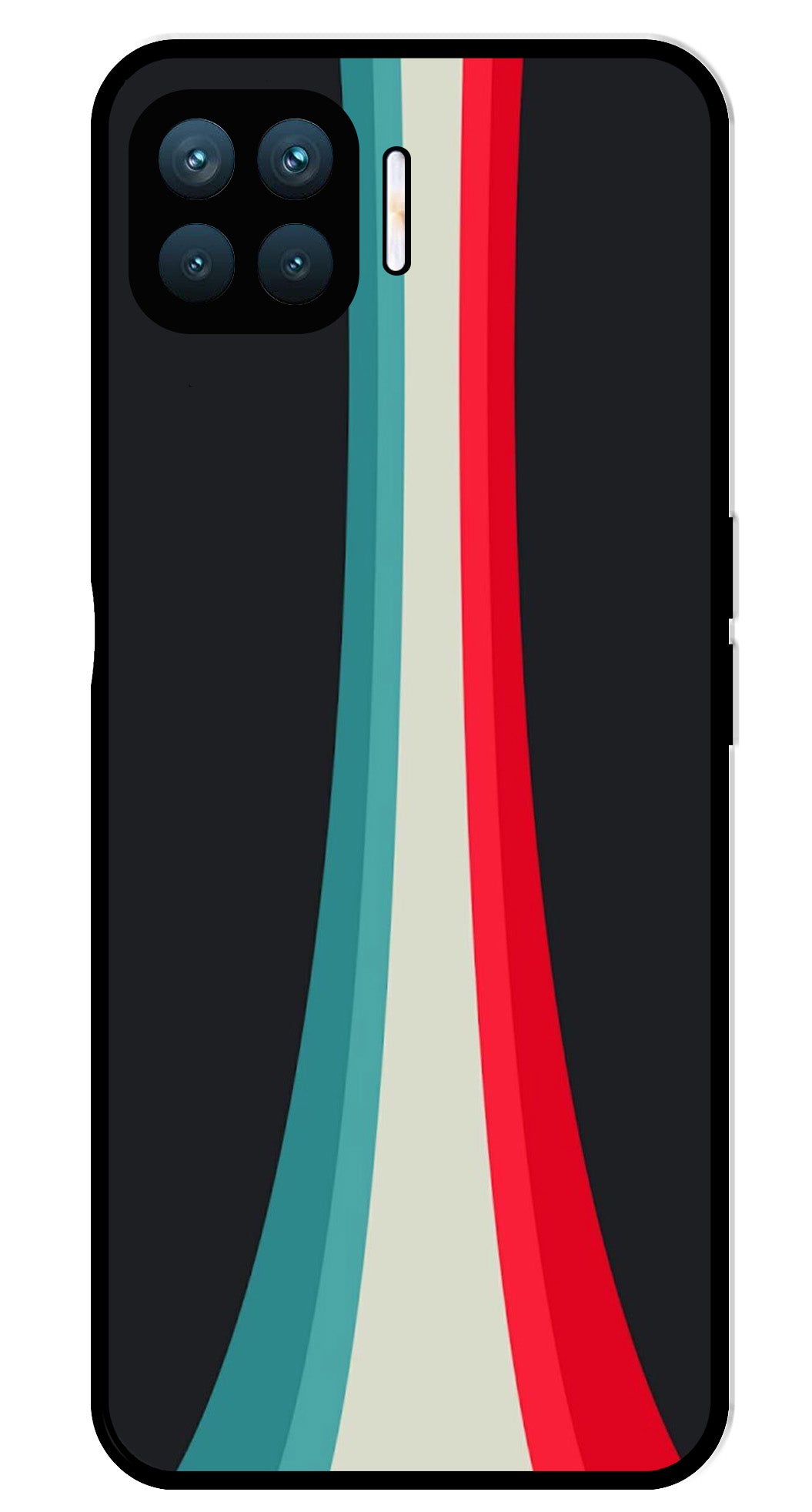 Modern Art Colorful Metal Mobile Case for Oppo F17 Pro Modern Art Colorful Metal Mobile Case for Oppo F17 Pro (Design No -48)