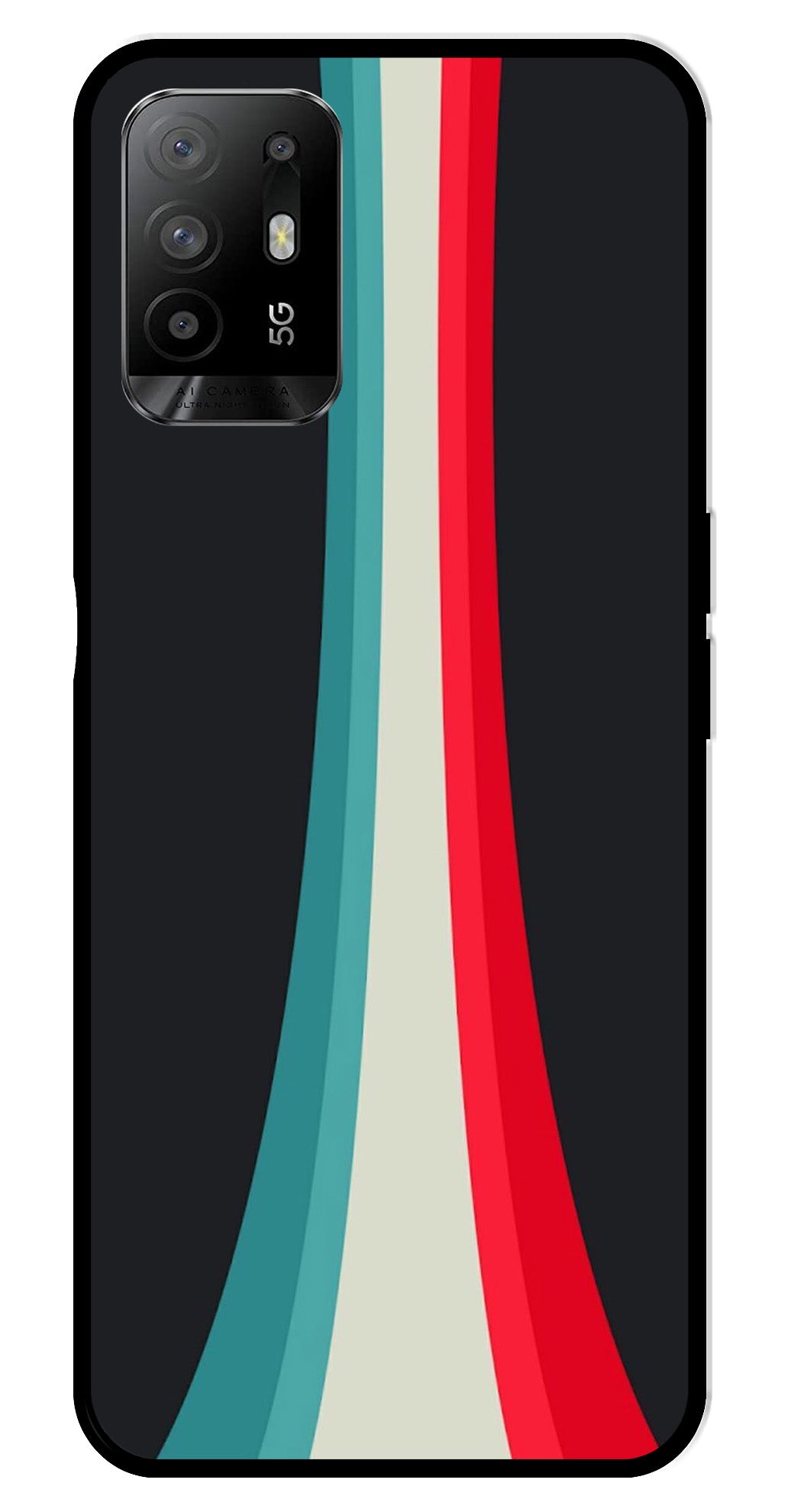 Modern Art Colorful Metal Mobile Case for Oppo F19 Pro Plus Modern Art Colorful Metal Mobile Case for Oppo F19 Pro Plus (Design No -48)