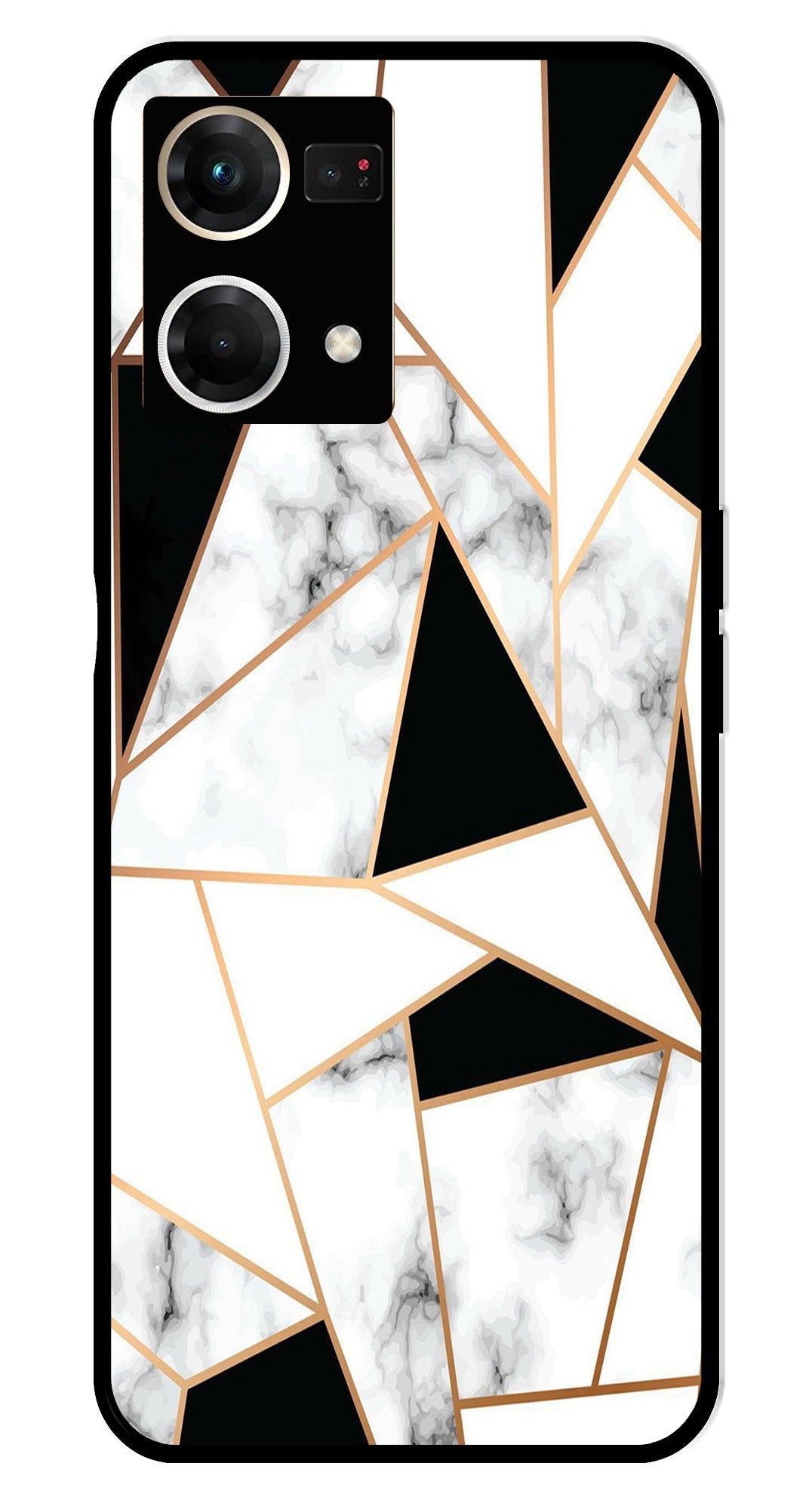 Marble Design2 Metal Mobile Case for Oppo F21 Pro Marble Design2 Metal Mobile Case for Oppo F21 Pro (Design No -08)