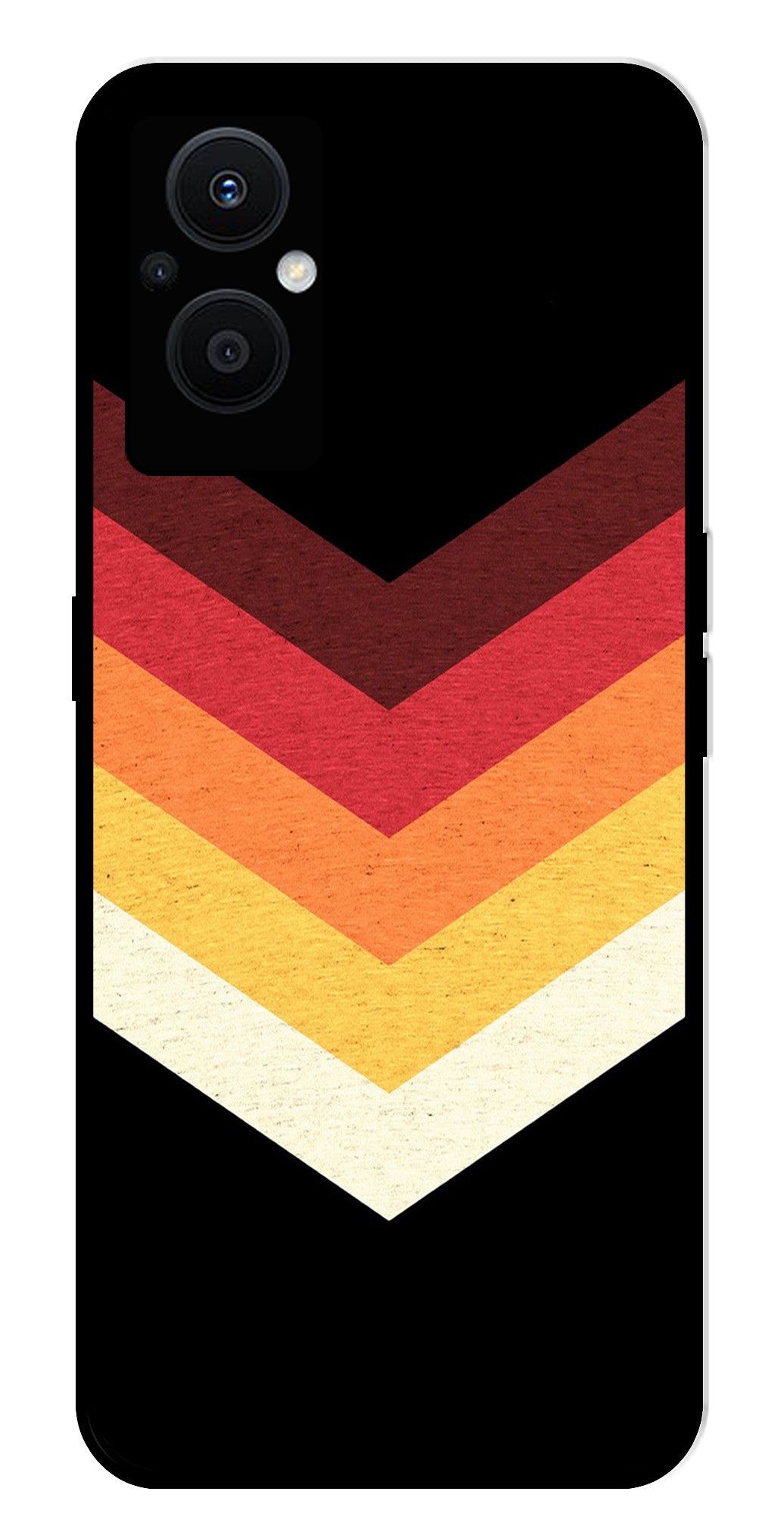 MultiColor Arrow Metal Mobile Case for Oppo F21 Pro 5G MultiColor Arrow Metal Mobile Case for Oppo F21 Pro 5G (Design No -04)