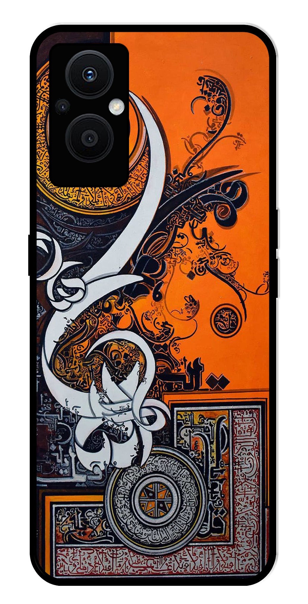 Qalander Art Metal Mobile Case for Oppo F21 Pro 5G Qalander Art Metal Mobile Case for Oppo F21 Pro 5G (Design No -16)