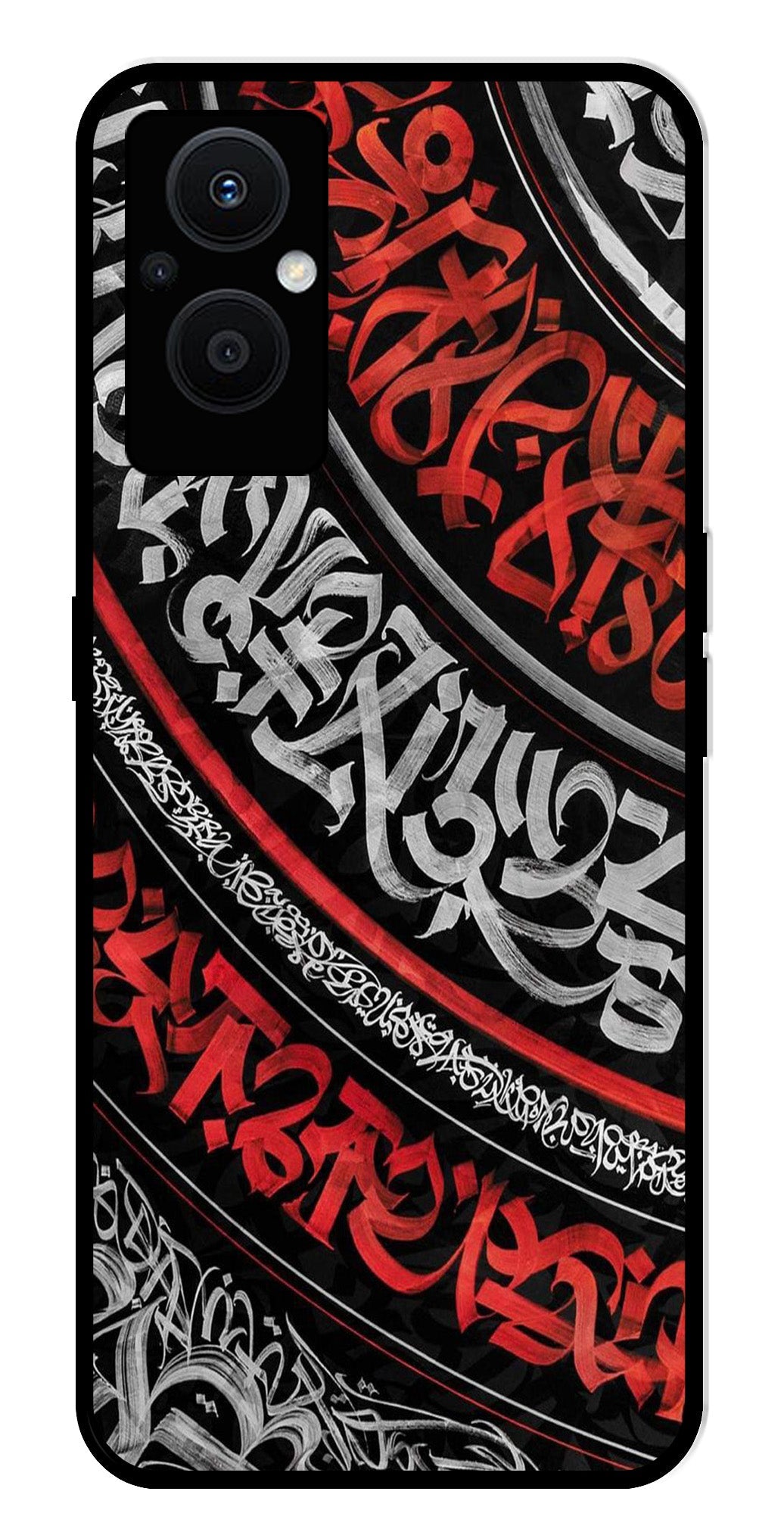 Qalander Art Metal Mobile Case for Oppo F21 Pro 5G (Design No -49)