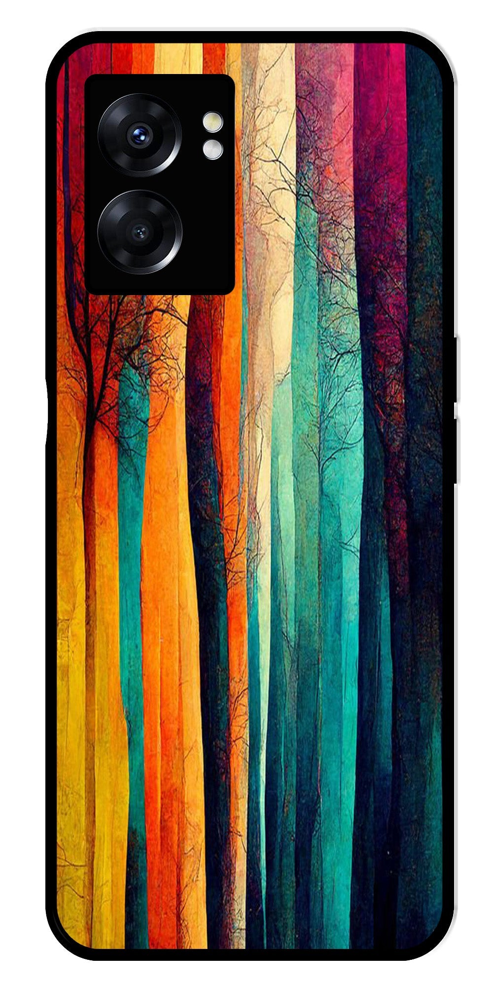 Modern Art Colorful Metal Mobile Case for Oppo K10 5G Modern Art Colorful Metal Mobile Case for Oppo K10 5G (Design No -47)