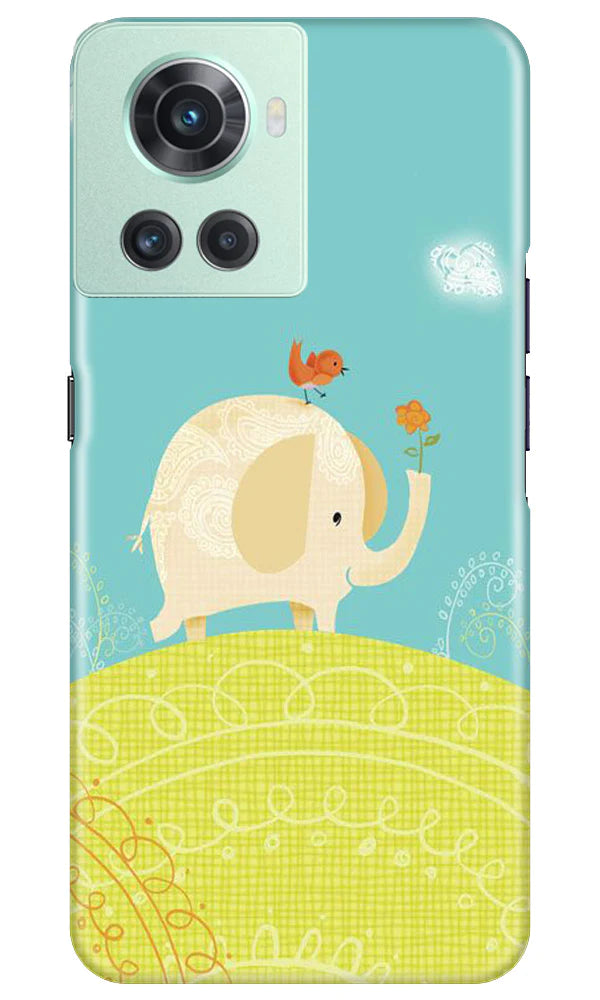Elephant Painting Mobile Back Case for OnePlus 10R 5G (Design - 46) Elephant Painting Case for OnePlus 10R 5G