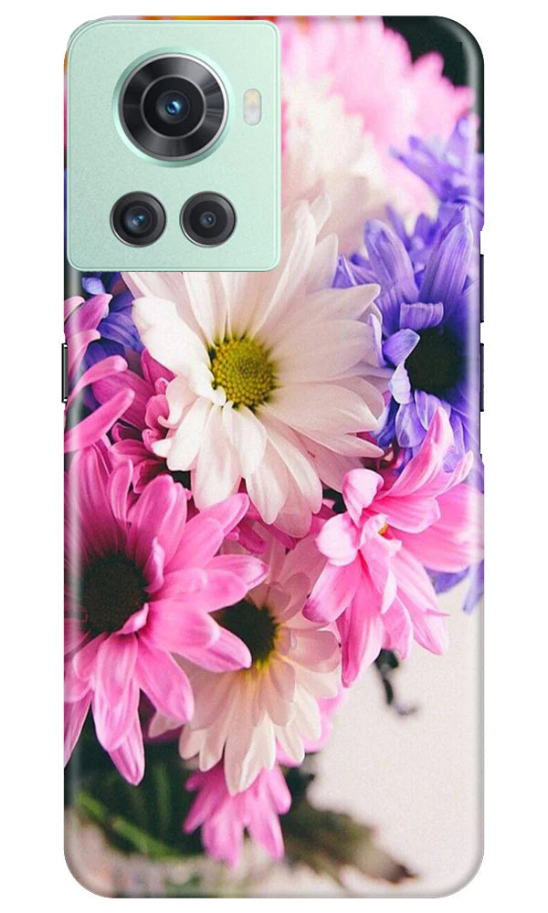 Coloful Daisy Mobile Back Case for OnePlus 10R 5G (Design - 73) Coloful Daisy Case for OnePlus 10R 5G