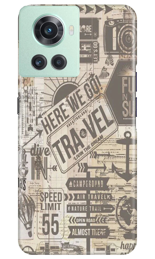 Travel Mobile Back Case for OnePlus 10R 5G (Design - 104) Travel Case for OnePlus 10R 5G (Design - 104)