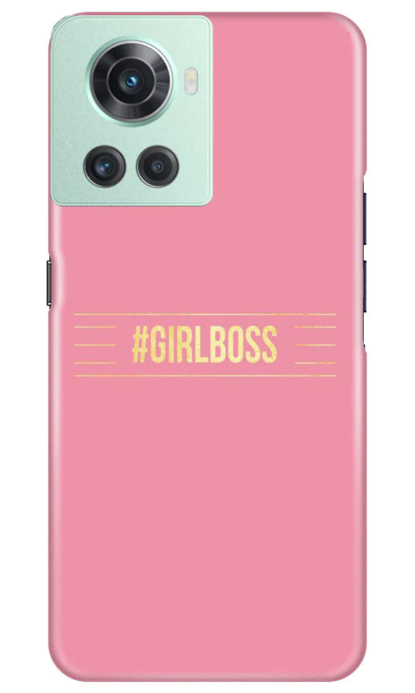 Girl Boss Pink Mobile Back Case for OnePlus 10R 5G (Design - 232) Girl Boss Pink Case for OnePlus 10R 5G (Design No. 232)