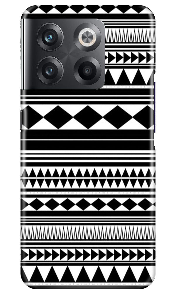 Black white Pattern Mobile Back Case for OnePlus 10T 5G (Design - 5) Black white Pattern Case for OnePlus 10T 5G
