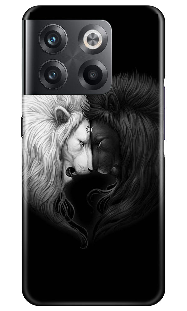 Dark White Lion Mobile Back Case for OnePlus 10T 5G (Design - 140) Dark White Lion Case for OnePlus 10T 5G (Design - 140)