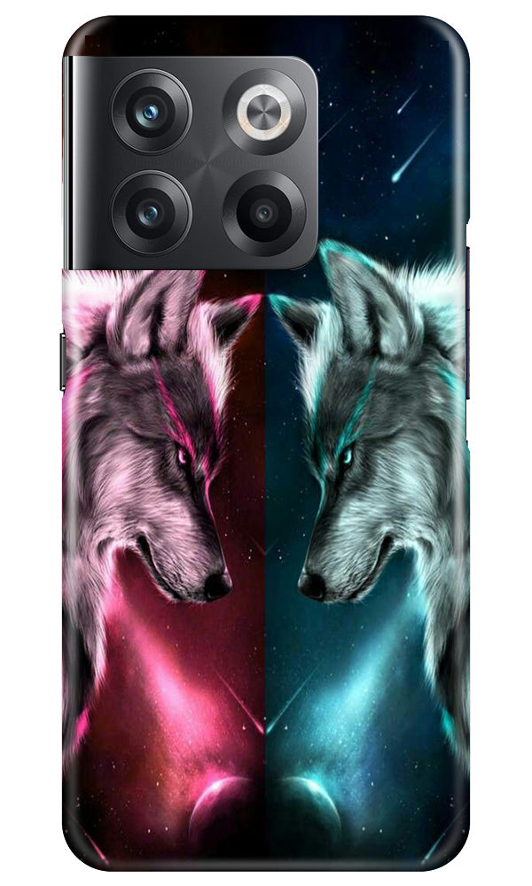 Wolf fight Mobile Back Case for OnePlus 10T 5G (Design - 190) Wolf fight Case for OnePlus 10T 5G (Design No. 190)