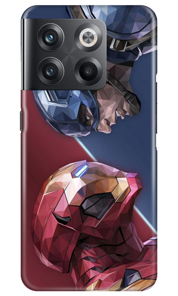 Ironman Captain America Mobile Back Case for OnePlus 10T 5G (Design - 214) Ironman Captain America Case for OnePlus 10T 5G (Design No. 214)