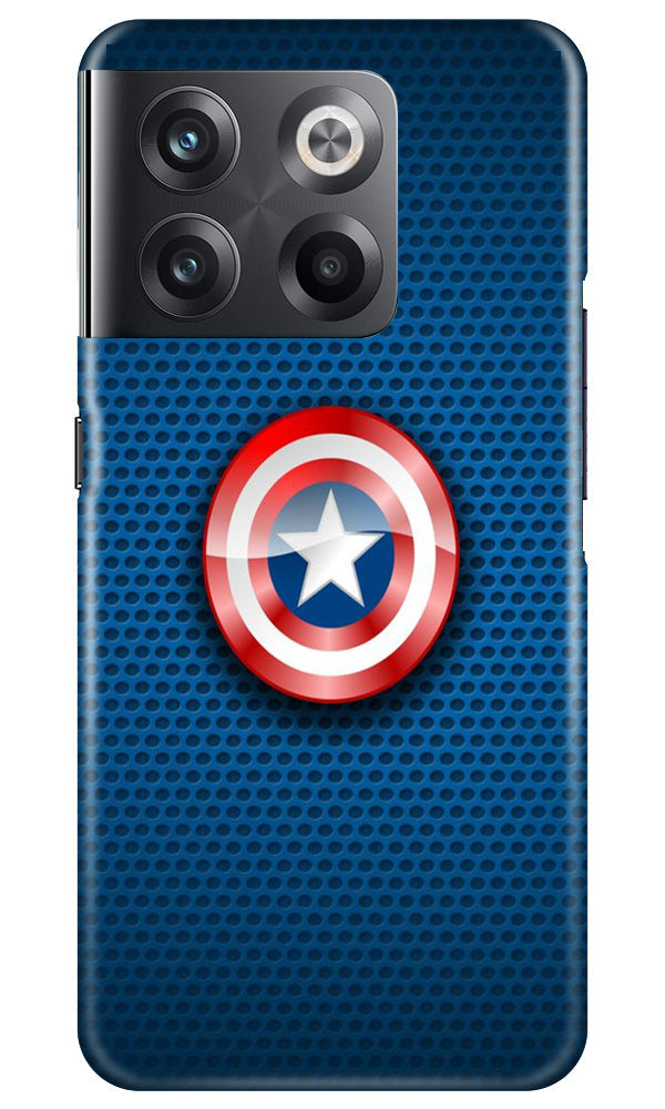 Captain America Shield Mobile Back Case for OnePlus 10T 5G (Design - 222) Captain America Shield Case for OnePlus 10T 5G (Design No. 222)