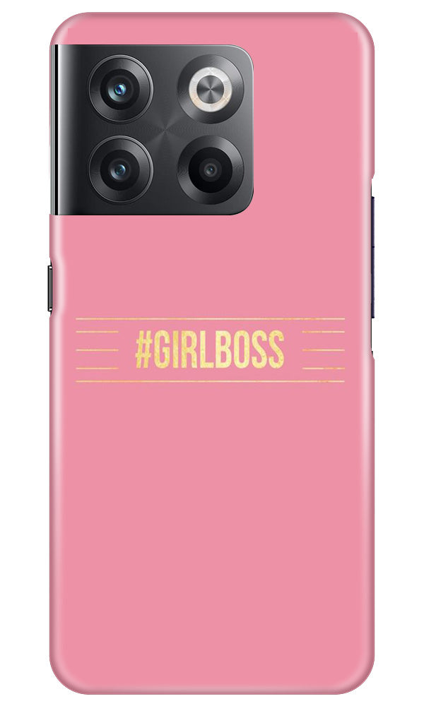 Girl Boss Pink Mobile Back Case for OnePlus 10T 5G (Design - 232) Girl Boss Pink Case for OnePlus 10T 5G (Design No. 232)