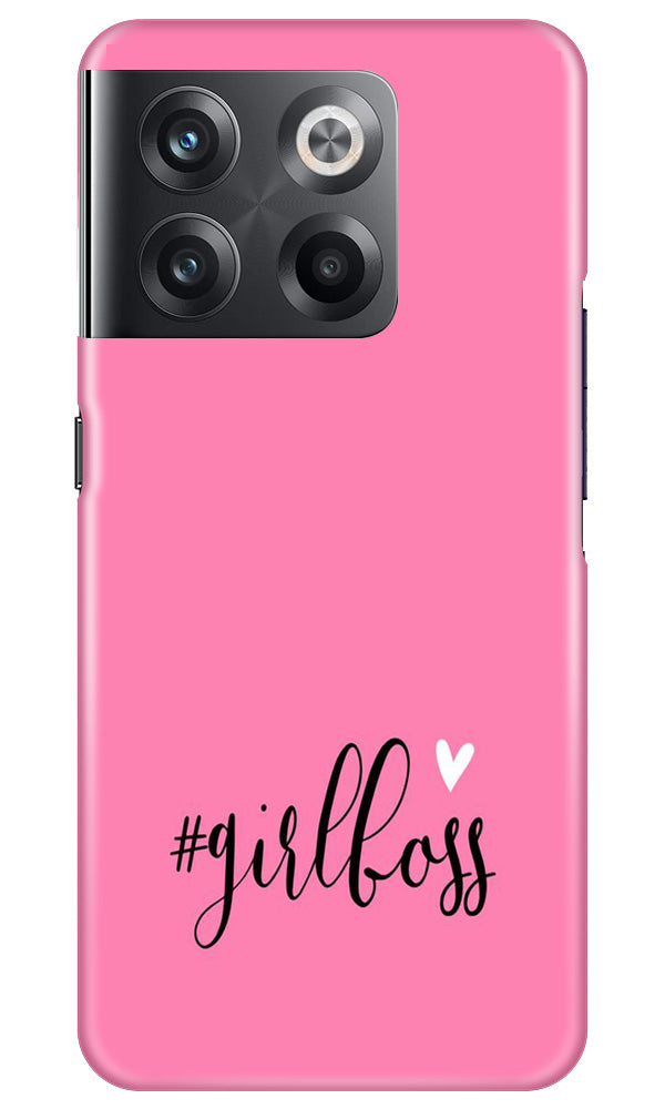 Girl Boss Pink Mobile Back Case for OnePlus 10T 5G (Design - 238) Girl Boss Pink Case for OnePlus 10T 5G (Design No. 238)